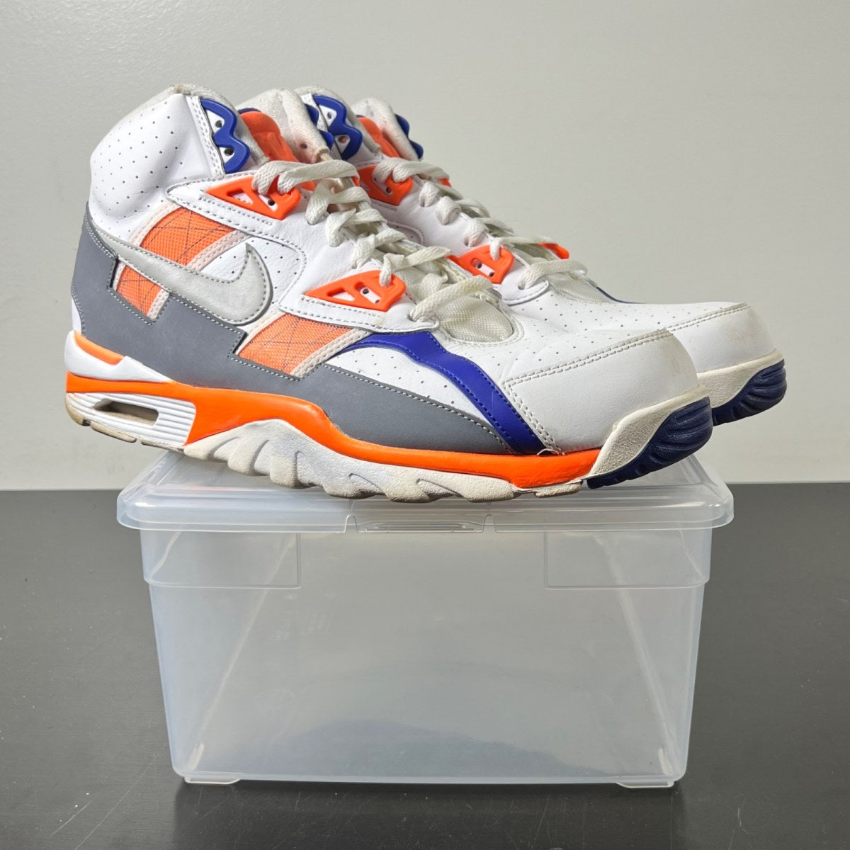 Nike Air Trainer SC High Auburn 14 (Moderately Worn Pre-Owned)NikeSail/Light Zen Grey/Tart - Image 1