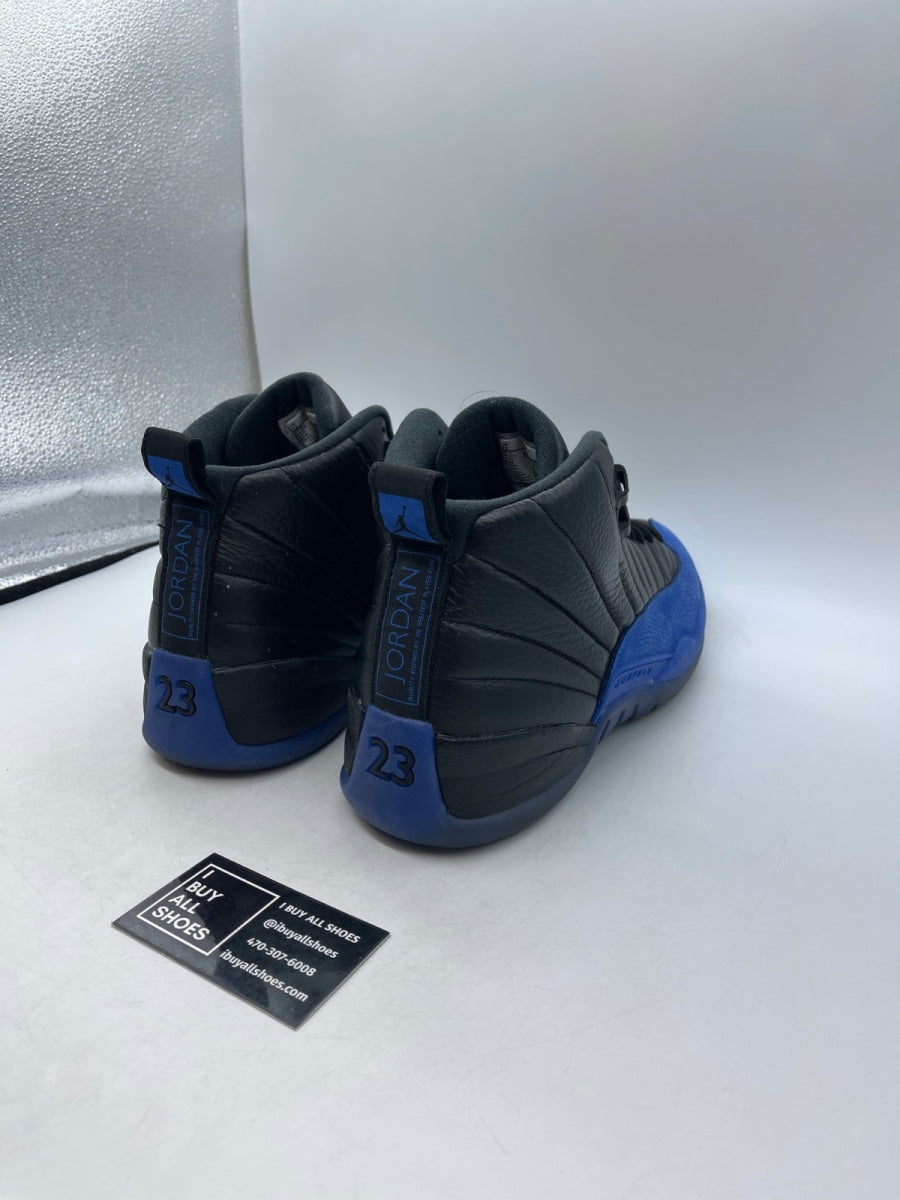 Jordan 12 Retro Black Game Royal 13 (Heavily Worn Pre-Owned) - Image 5