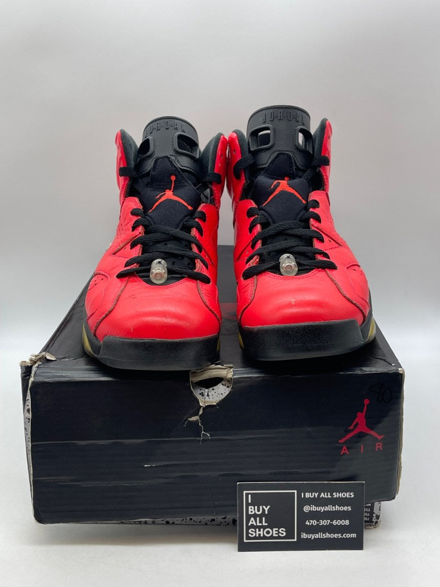 Jordan 6 Retro Infrared 23 (Toro) 9.5 (Heavily Worn Pre-Owned) - Image 2