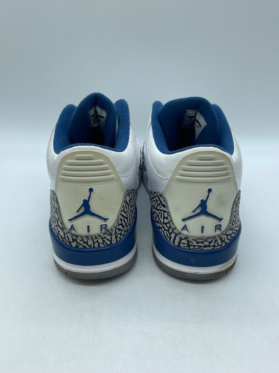 Jordan 3 Retro True Blue (2011) 14 (Moderately Worn Pre-Owned)JordanWhite/Cement Grey-True Blue - Image 3