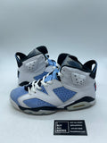 Jordan 6 Retro UNC White 9.5 (Moderately Worn Pre-Owned) - Image 1