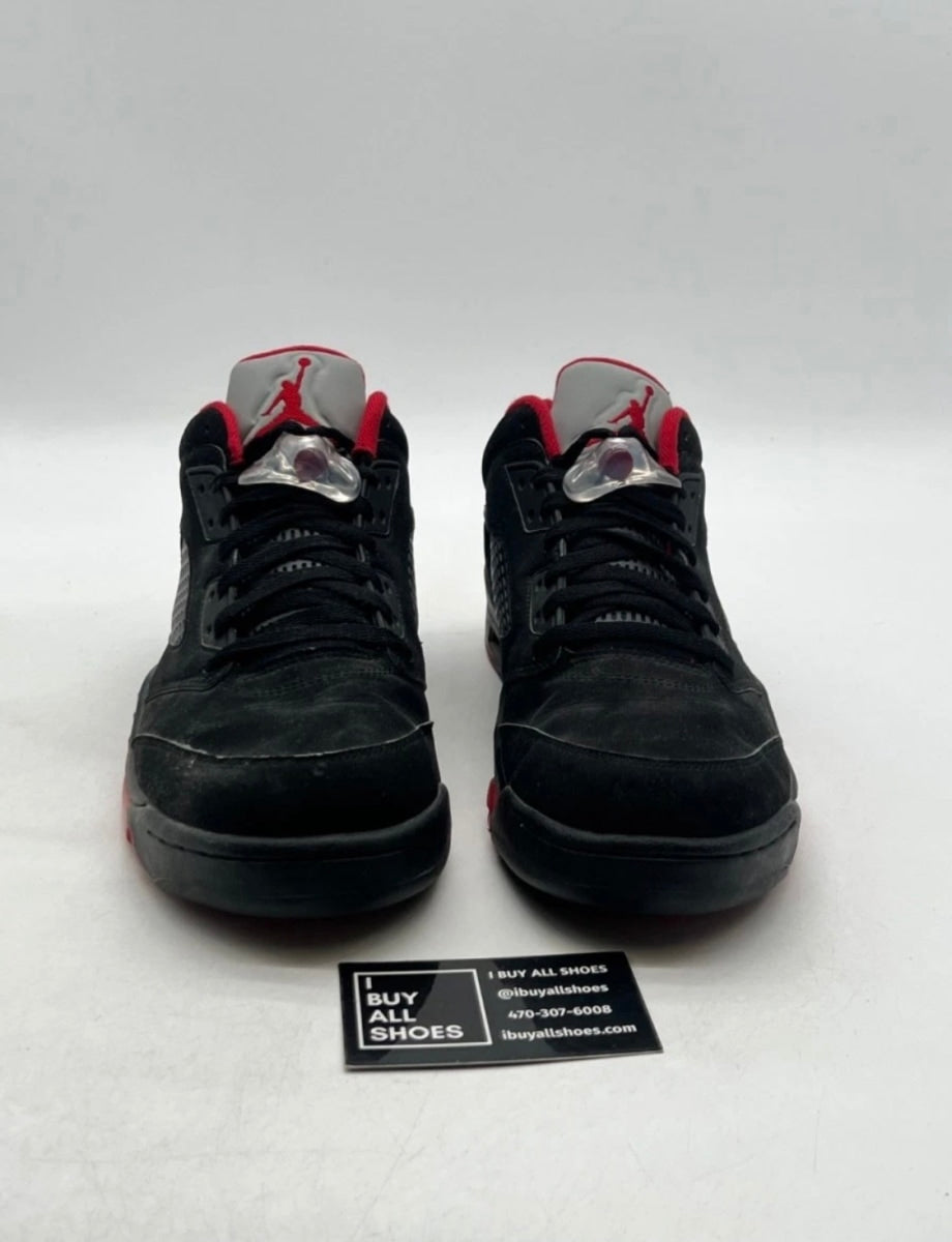 Jordan 5 Retro Low Alternate 90 12 (Moderately Worn Pre-Owned)JordanBlack/Gym Red-Metallic Hematite - Image 3