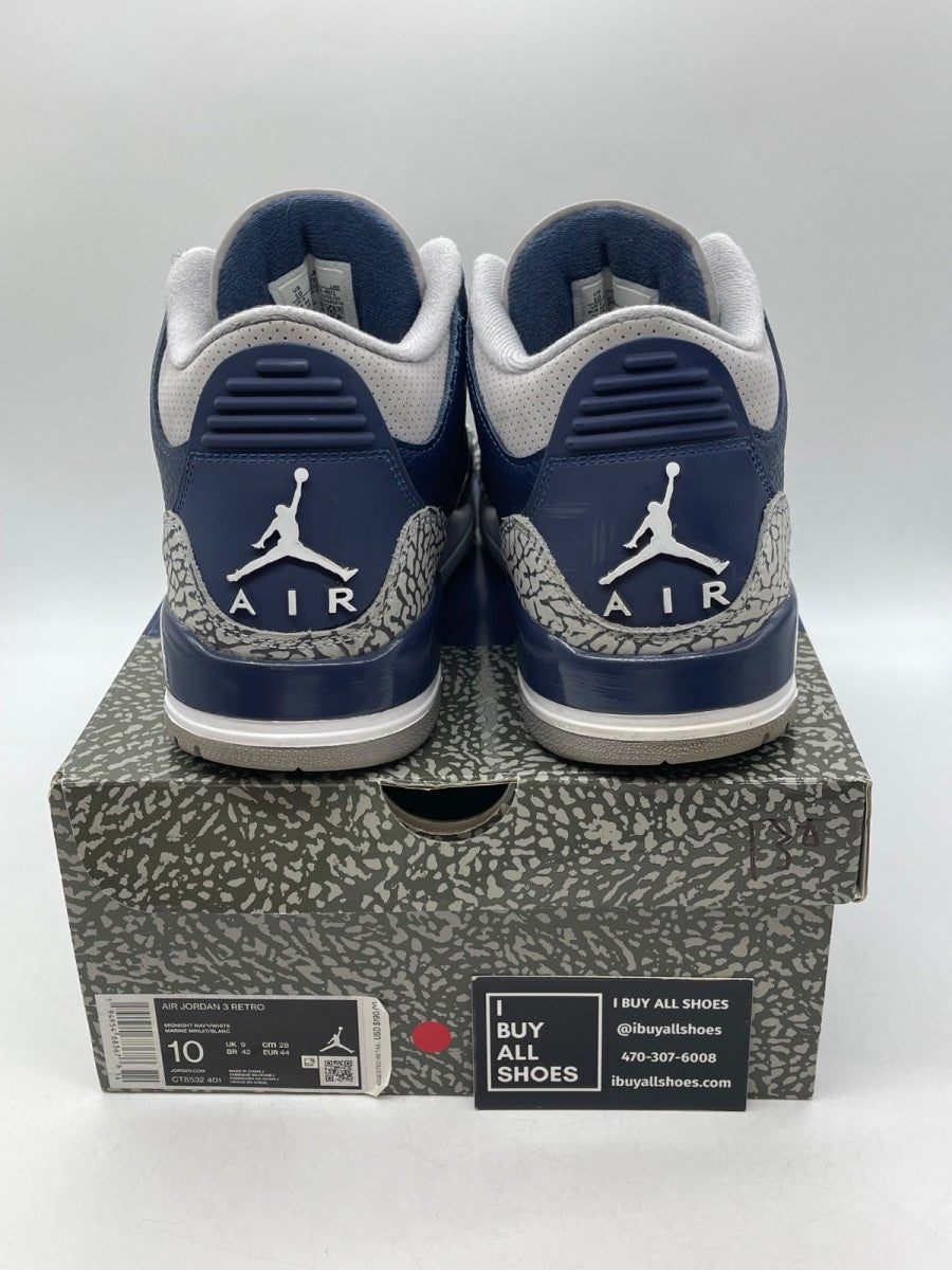 Jordan 3 Retro Georgetown (2021) 10 (Moderately Worn Pre-Owned) - Image 3