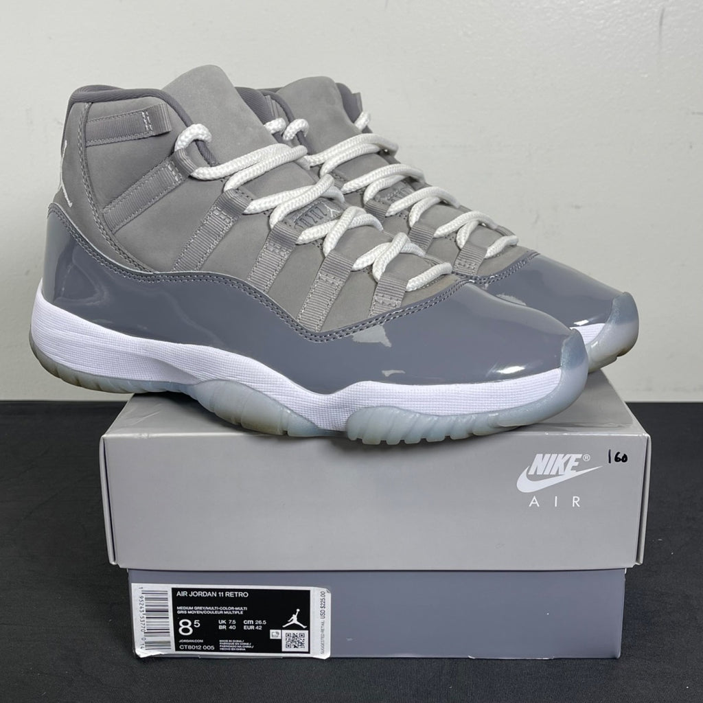 Jordan 11 Retro Cool Grey (2021) 8.5 (Moderately Worn Pre-Owned)JordanMedium Grey/Multi-Color/Multi-Color - Image 1