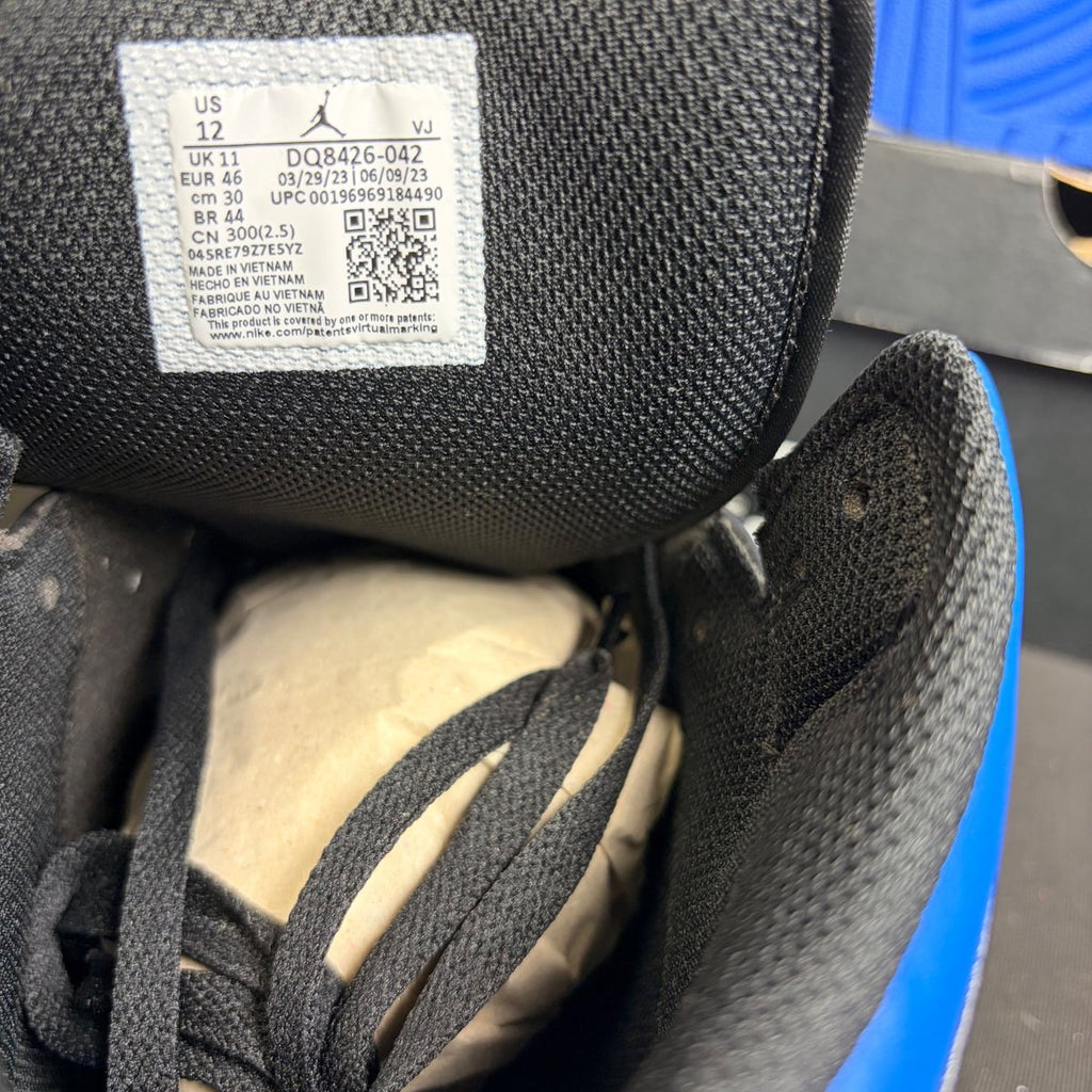 Jordan 1 Mid Black Royal Blue (Size 12) - Image 6