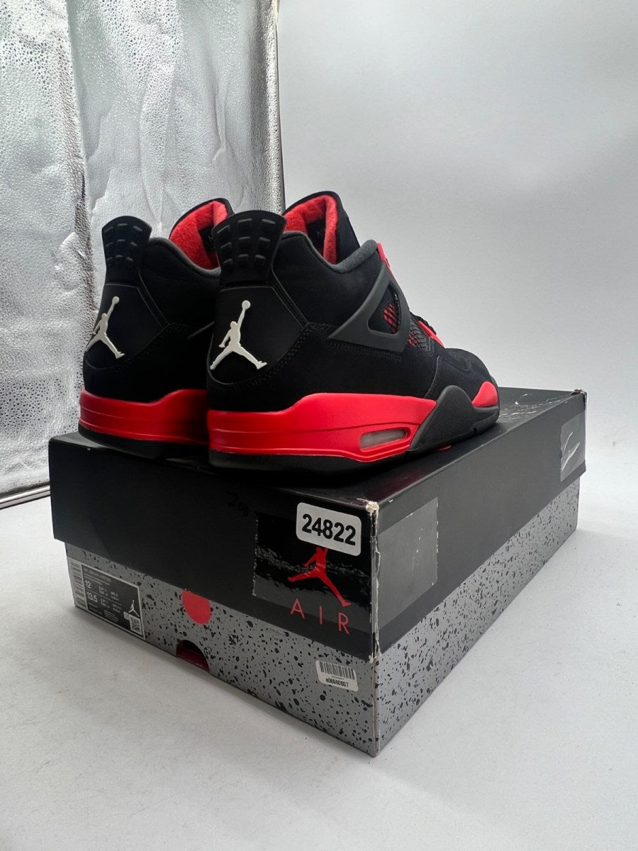 Jordan 4 Retro Red Thunder 12 (Lightly Worn Pre-Owned)JordanBlack/Multi-Color-Multi-Color-Crimson - Image 5