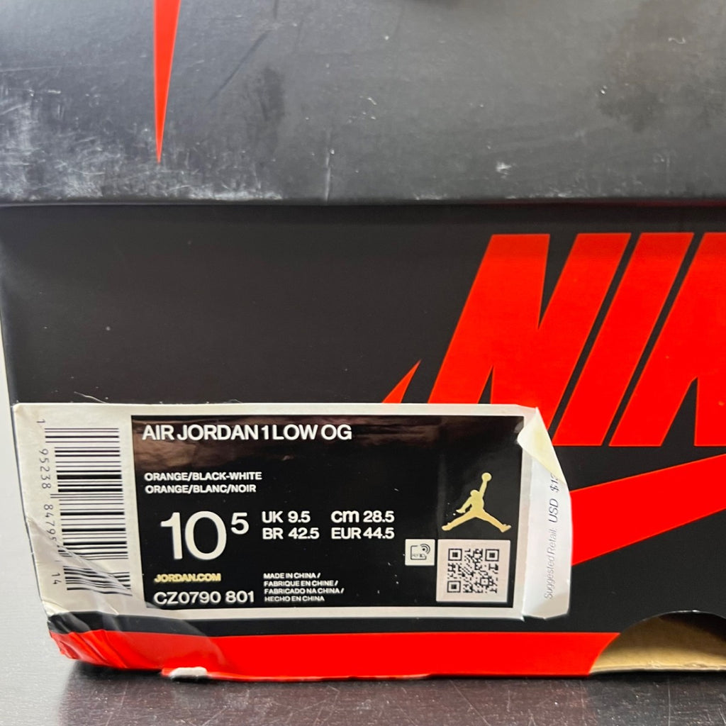 Jordan 1 Low Starfish 10.5 (Lightly Worn Pre-Owned)JordanStarfish/White-Black - Image 5