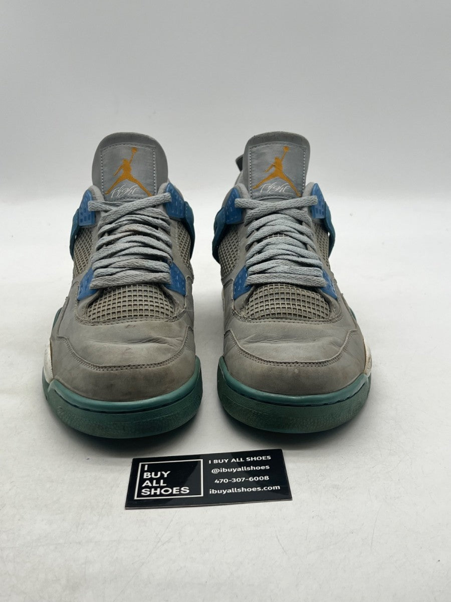 Jordan 4 Retro Mist Blue 11 (Heavily Worn Pre-Owned) - Image 2