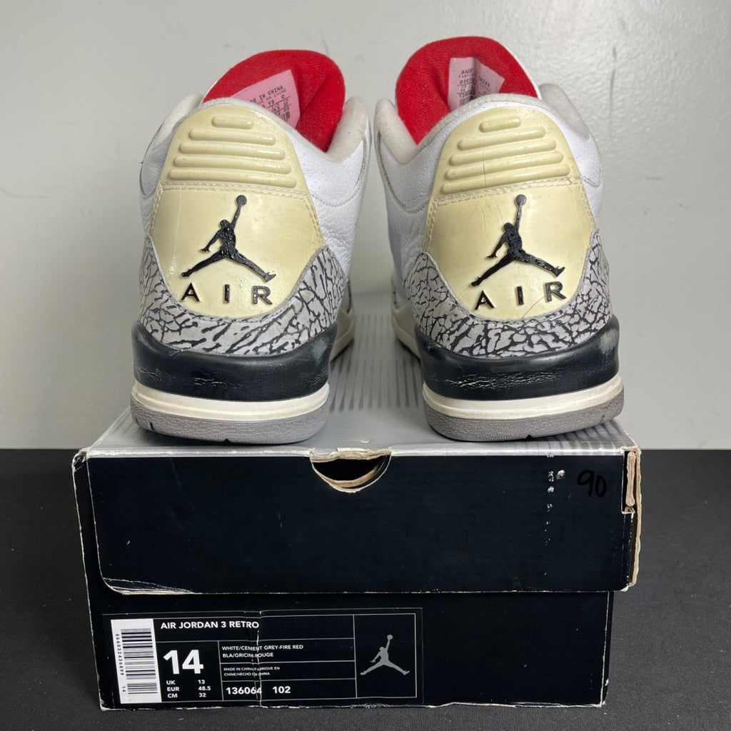 Jordan 3 Retro White Cement (2003) (Size 14) - Image 4