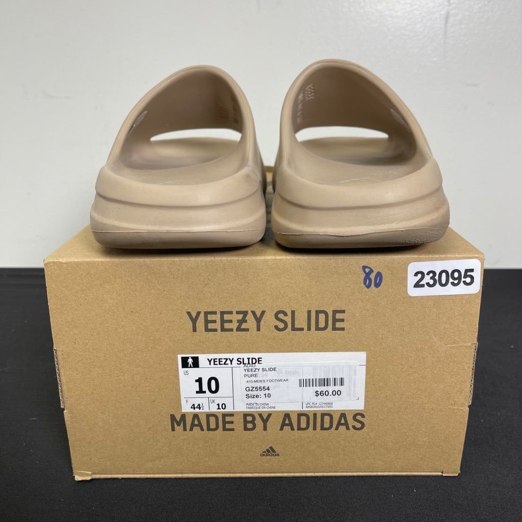 adidas Yeezy Slide Pure (First Release) 10 (Moderately Worn Pre-Owned)adidasPure/Pure/Pure - Image 4