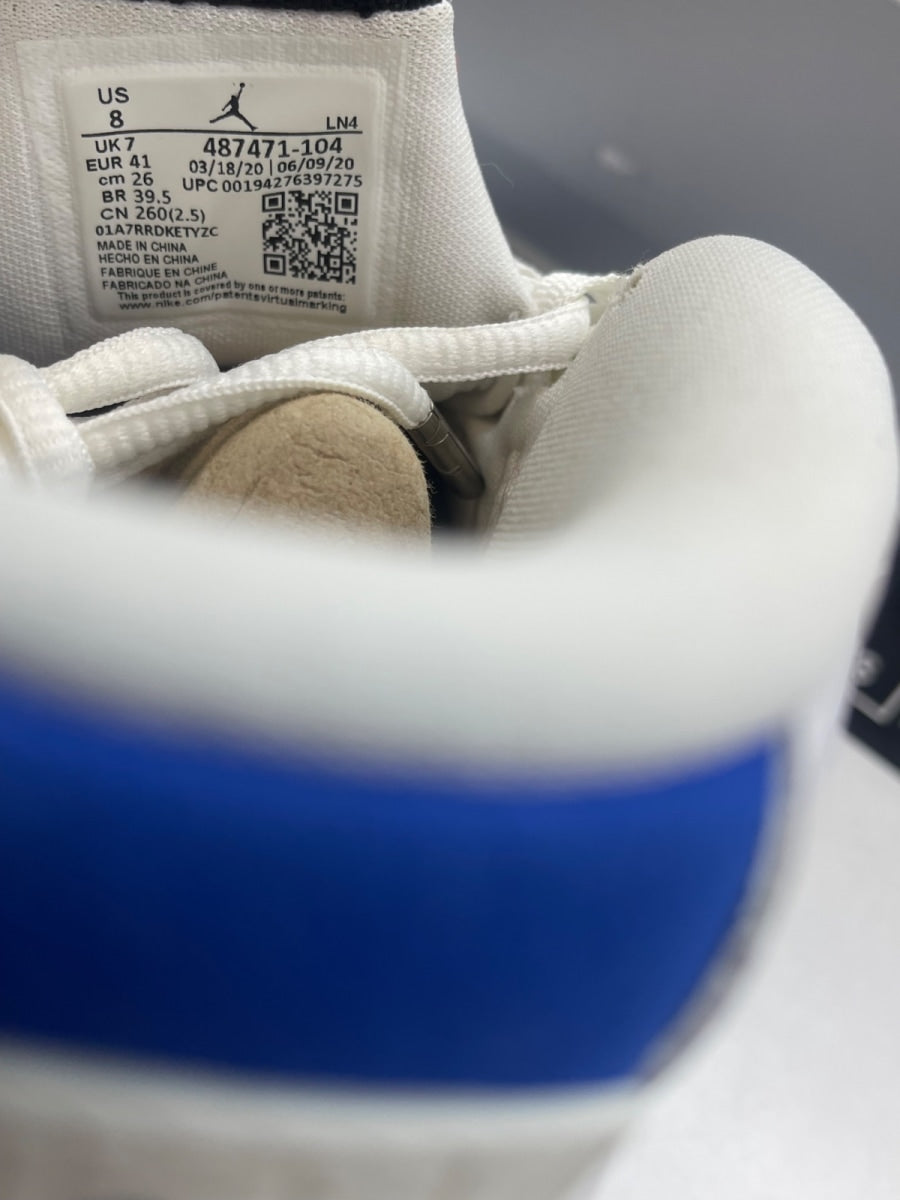 Jordan 14 Retro White Hyper Royal 8 (Moderately Worn Pre-Owned) - Image 8