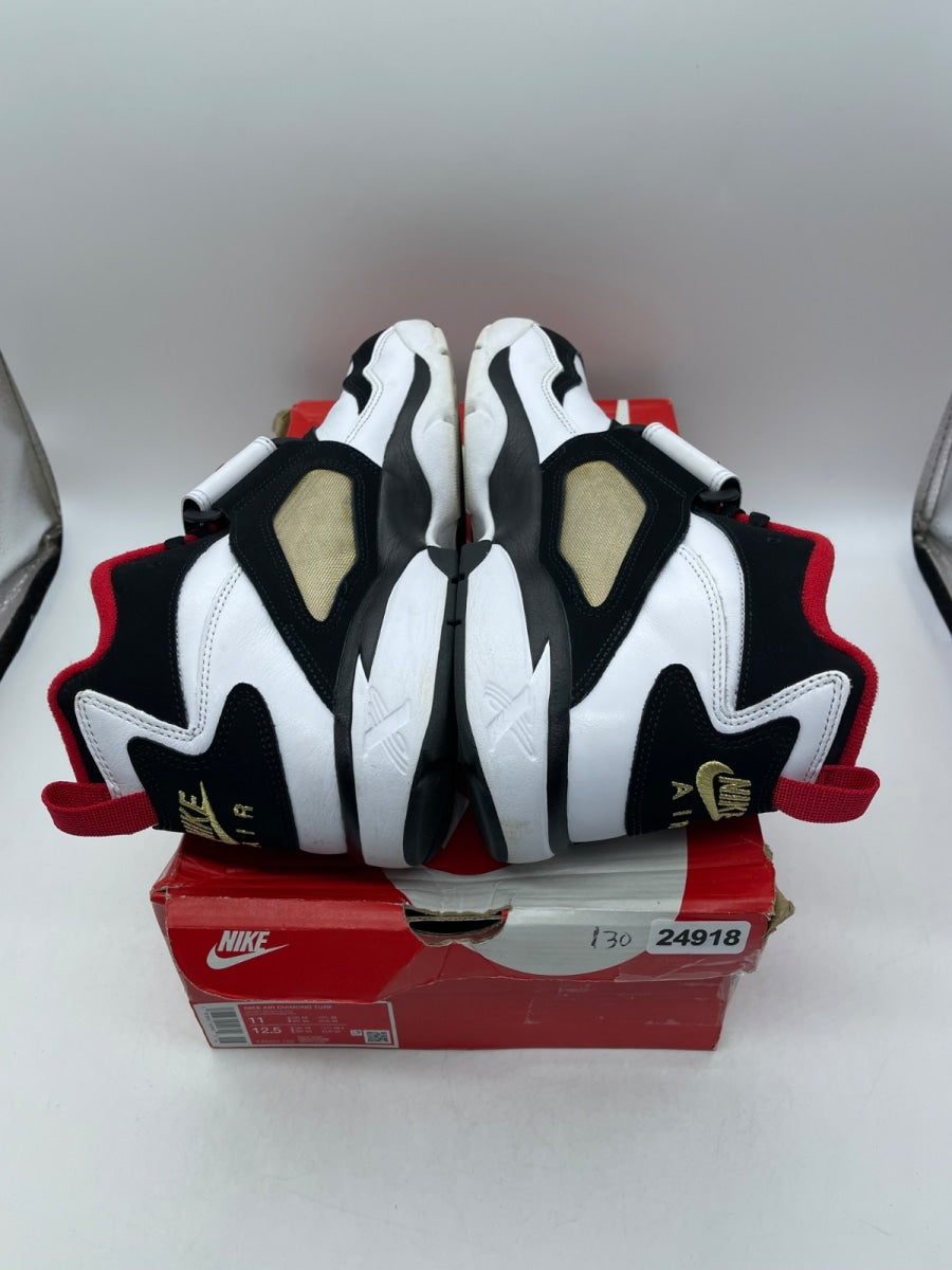 Nike Air Diamond Turf 49ers (2025) 11 (Moderately Worn Pre-Owned)NikeWhite/Fire Red/Black/Metallic Gold - Image 6