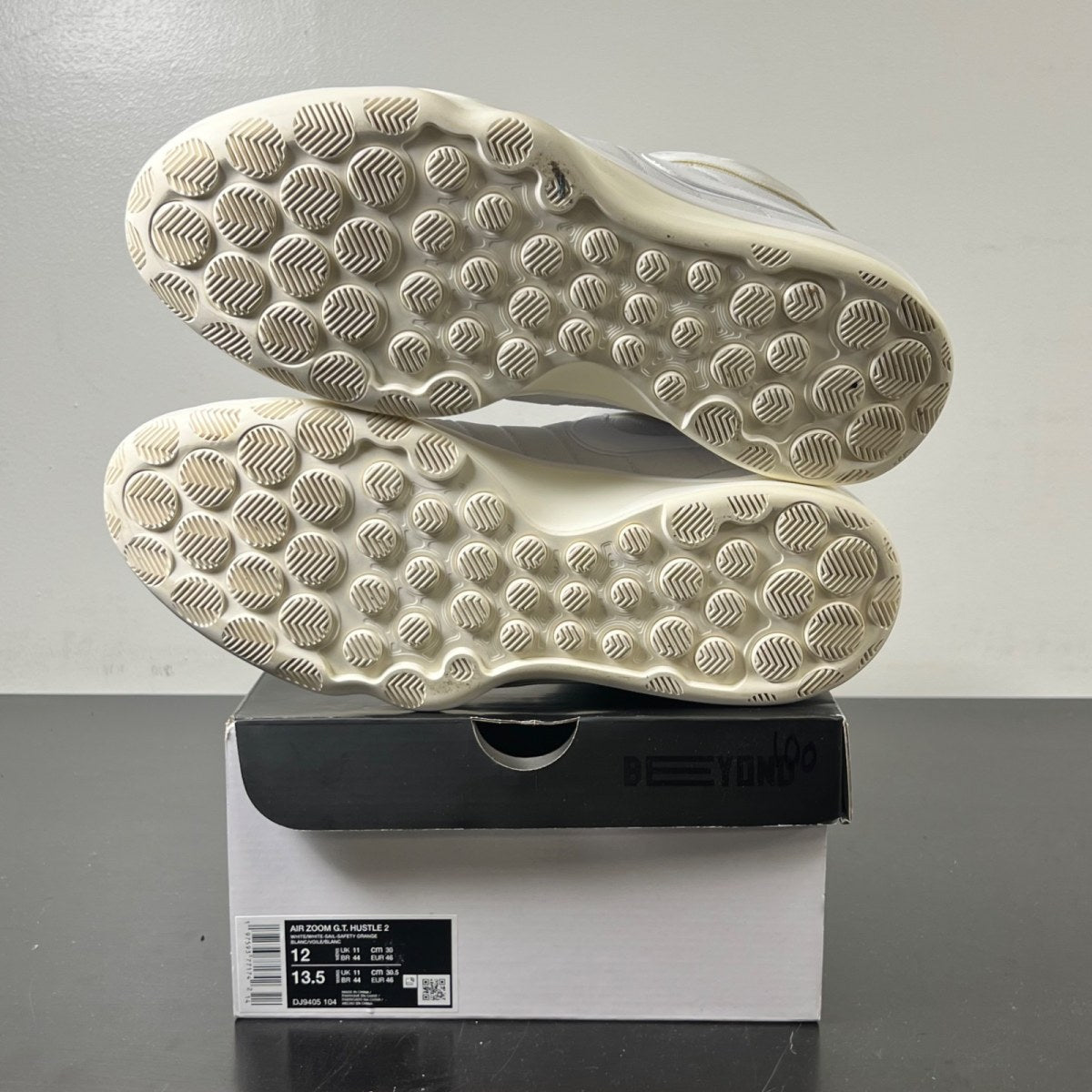 Nike Air Zoom GT Hustle 2 White Sail 12 (Lightly Worn Pre-Owned)NikeWhite/Sail/Safety Orange/White - Image 6