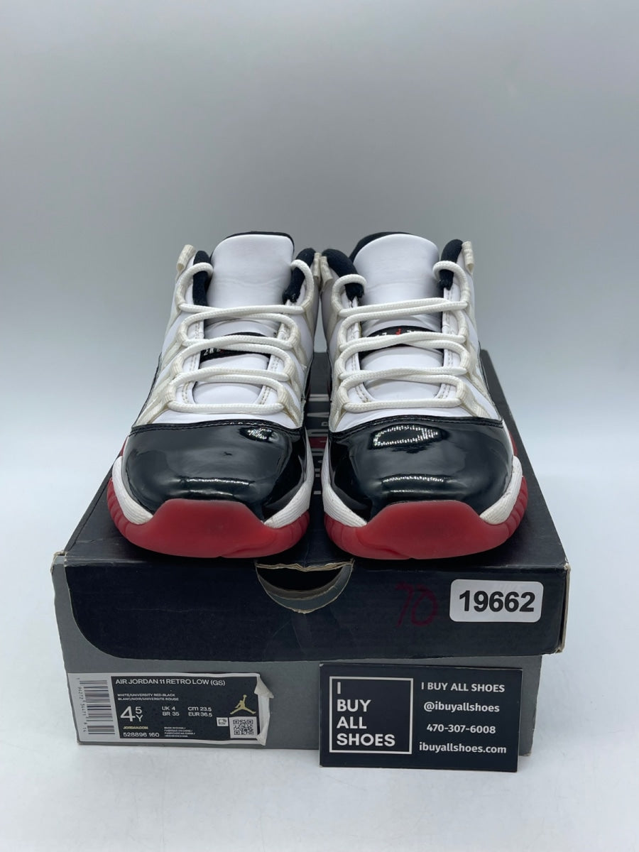 Jordan 11 Retro Low Concord Bred (GS) 4.5Y (Moderately Worn Pre-Owned) - Image 2