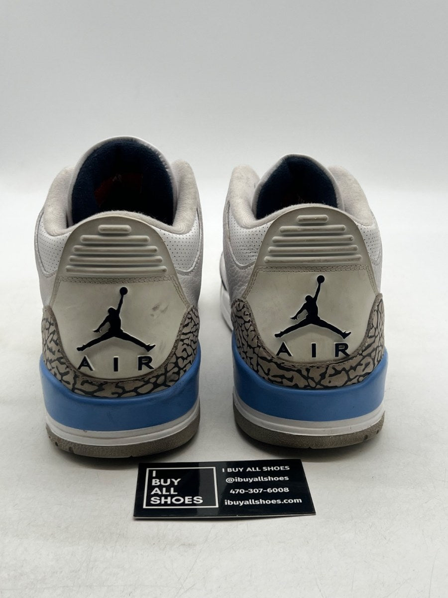 Jordan 3 Retro UNC (2020) 11 (Heavily Worn Pre-Owned) - Image 3