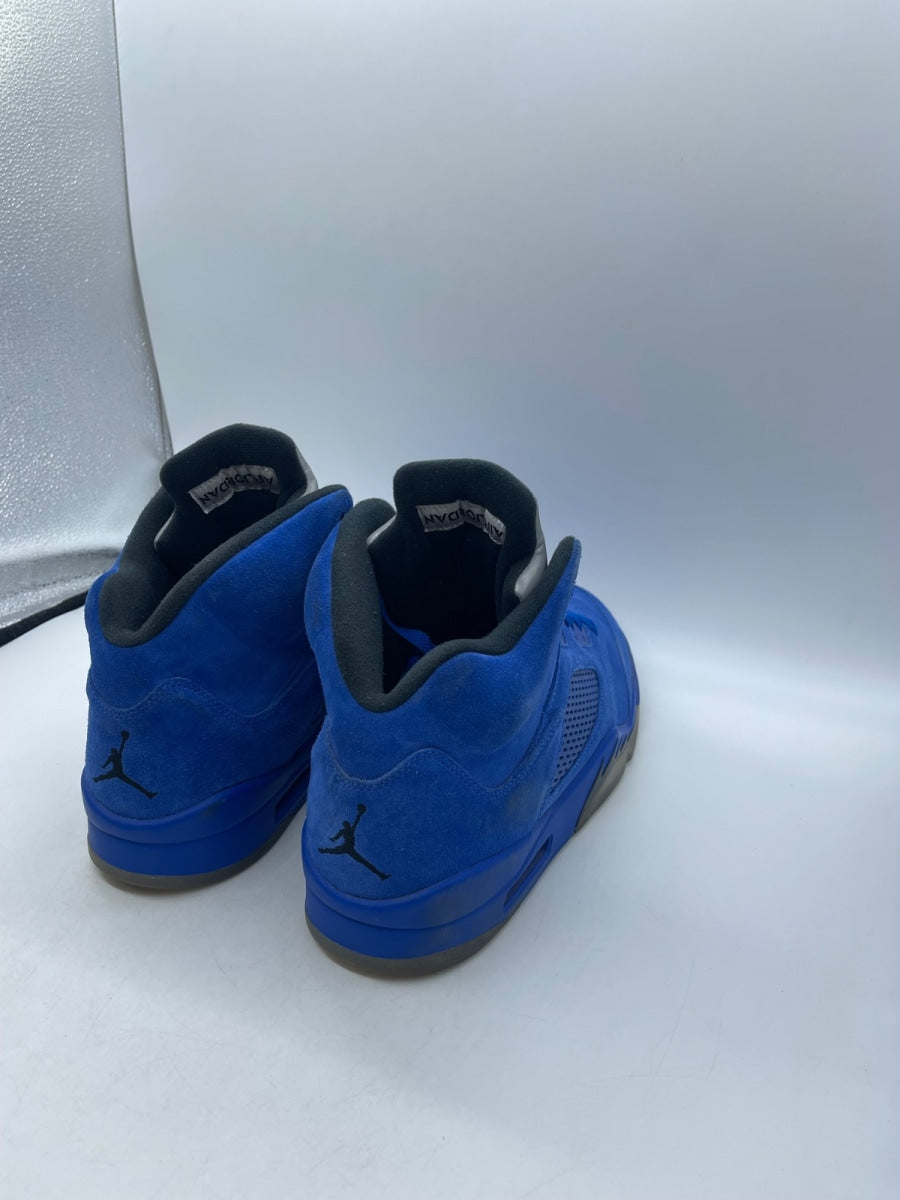 Jordan 5 Retro Blue Suede (Size 13) Moderately Worn - Image 5