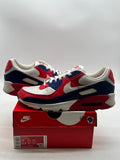 Nike Air Max 90 USA (2020) 10 (Moderately Worn Pre-Owned)NikeWhite/Red-Royal - Image 1