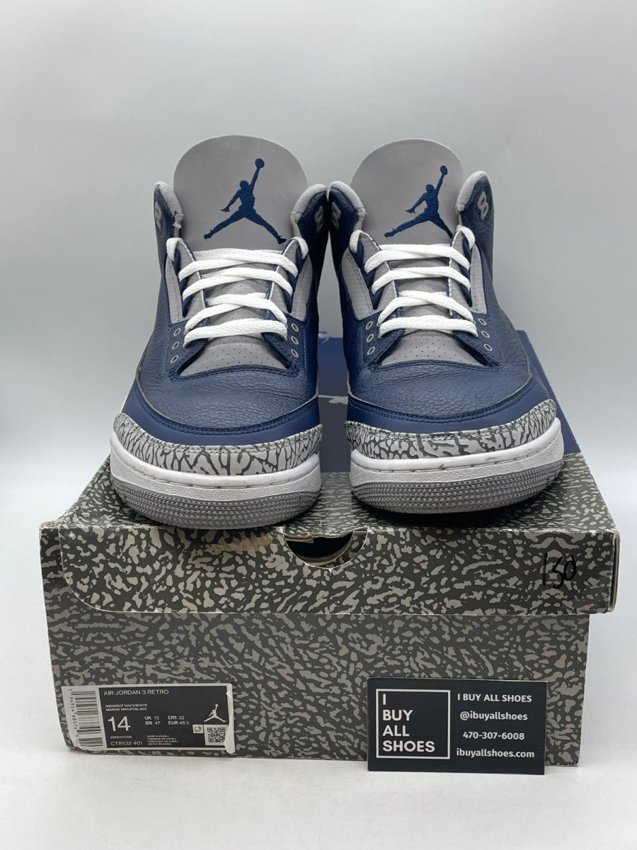 Jordan 3 Retro Georgetown (2021) 14 (Moderately Worn Pre-Owned) - Image 2