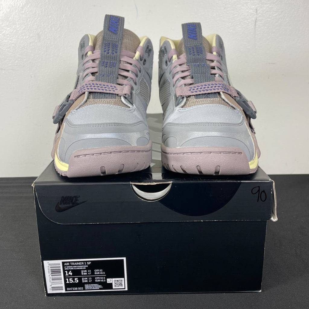 Nike Air Trainer 1 Utility SP Light Smoke Grey Honeydew Particle Grey 14 (Moderately Worn Pre-Owned)NikeLight Smoke Grey/Honeydew-Particle Grey - Image 2