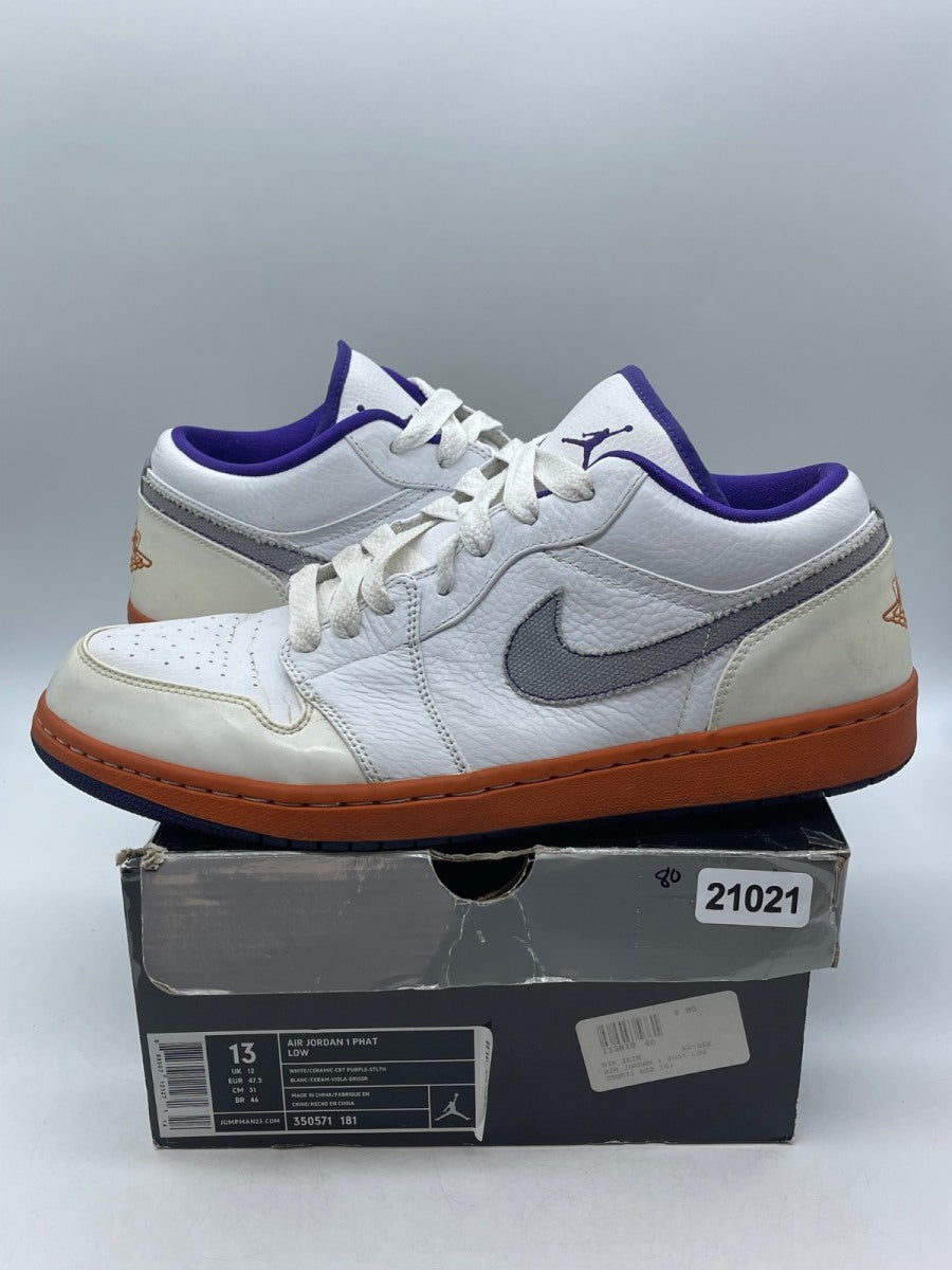 Jordan 1 Phat Low Phoenix Suns 13 (Moderately Worn Pre-Owned) - Image 1