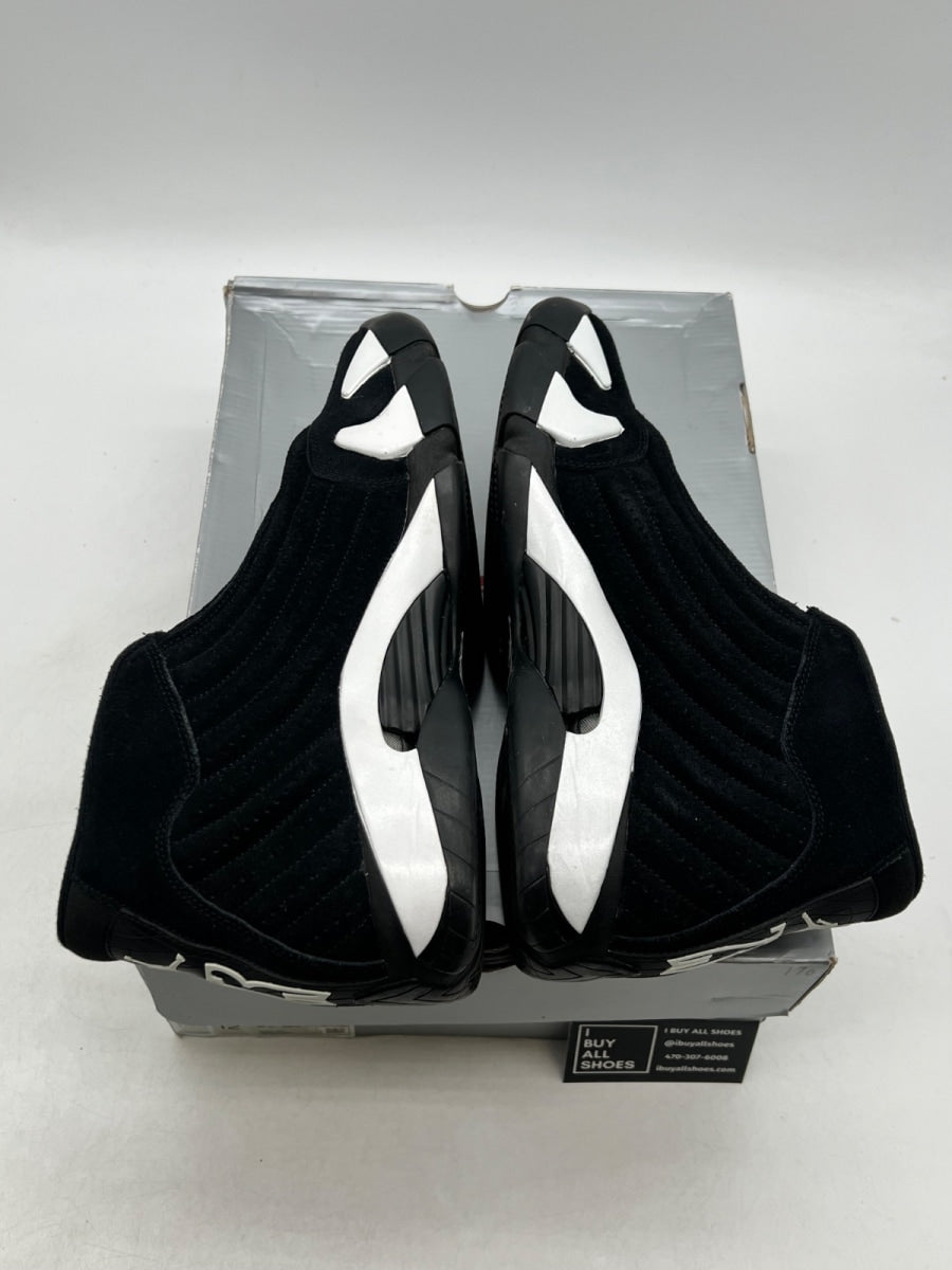 Jordan 14 Retro Black White 12 (Lightly Worn Pre-Owned) - Image 7
