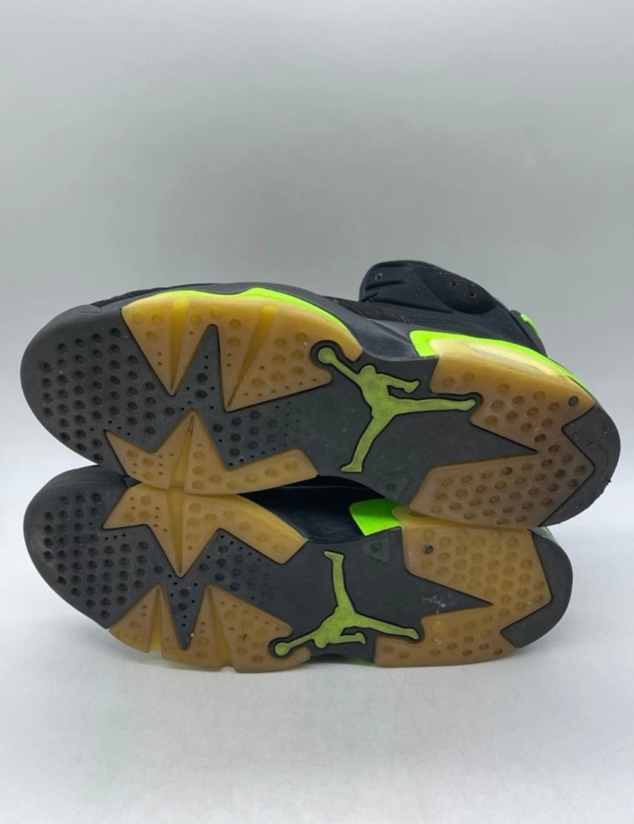 Jordan 6 Retro Electric Green 11 (Moderately Worn Pre-Owned)JordanBlack/Electric Green - Image 7