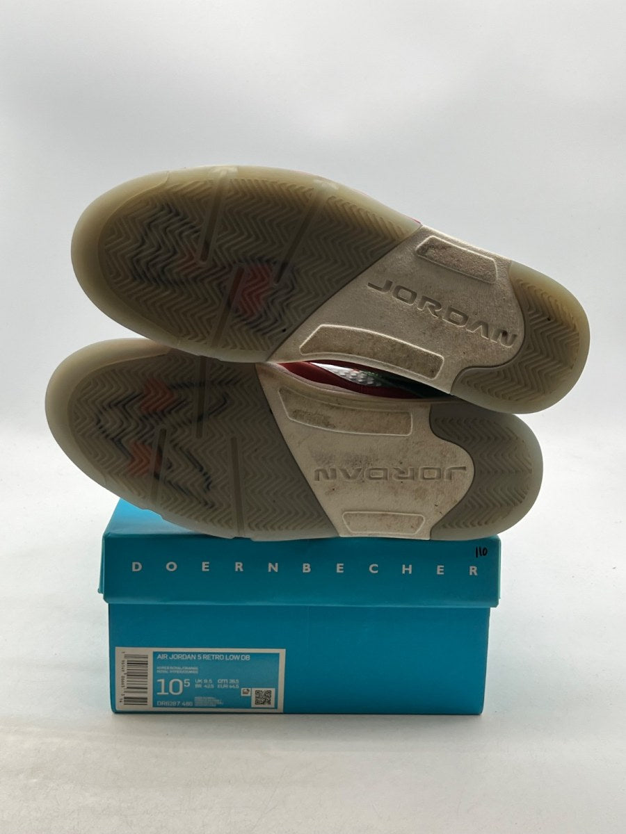 Jordan 5 Retro Low Doernbecher Michael (2022) 10.5 (Moderately Worn Pre-Owned)JordanHyper Royal/Orange - Image 8