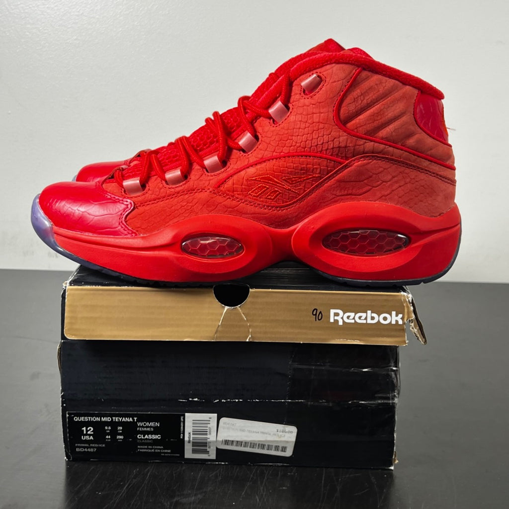 Reebok Question Mid Teyana Taylor Primal Red (Women's) 12W (VNDS Pre-Owned)ReebokPrimal Red/Ice - Image 3
