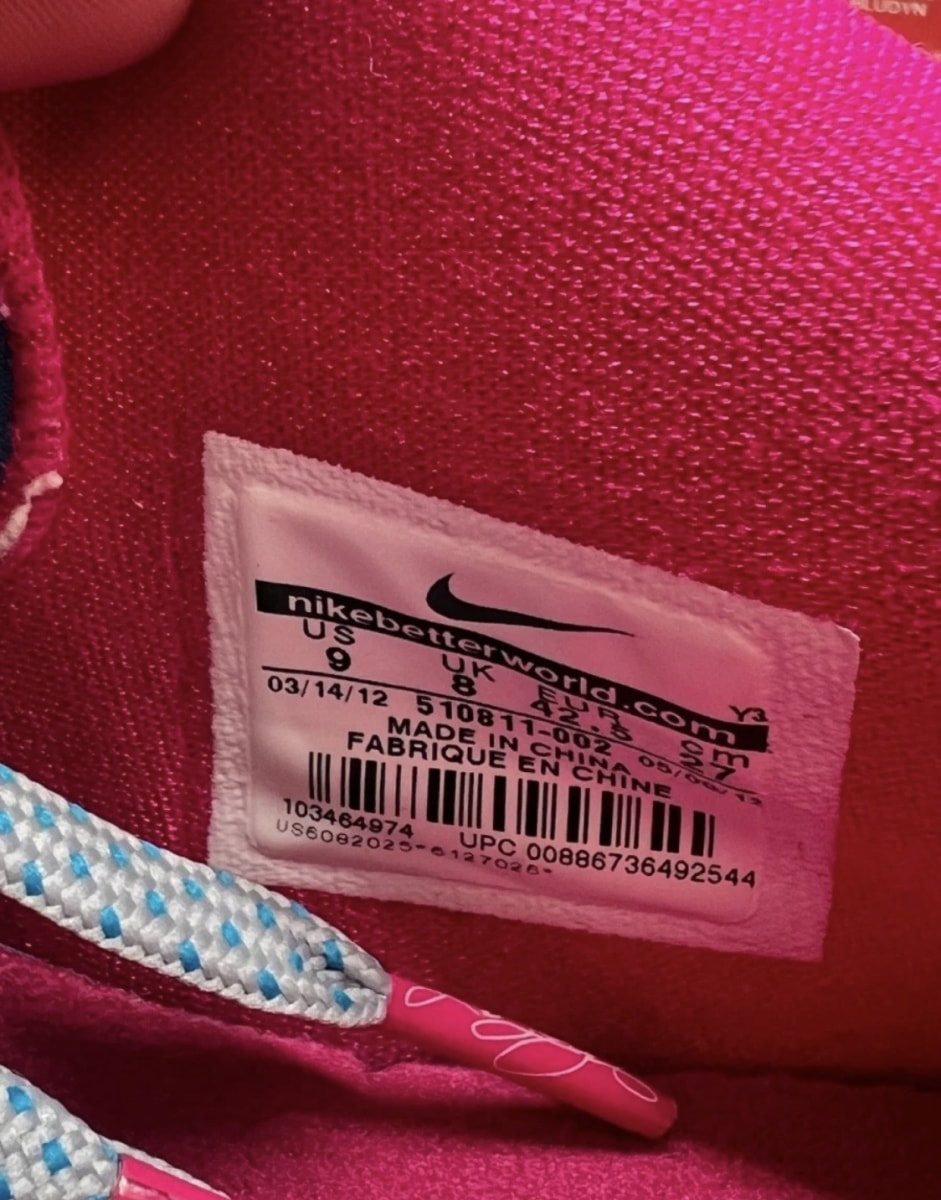 Nike LeBron 9 Low Fireberry 9 (Moderately Worn Pre-Owned)NikeWolf Grey/White-Dynamic Blue-Fireberry - Image 8