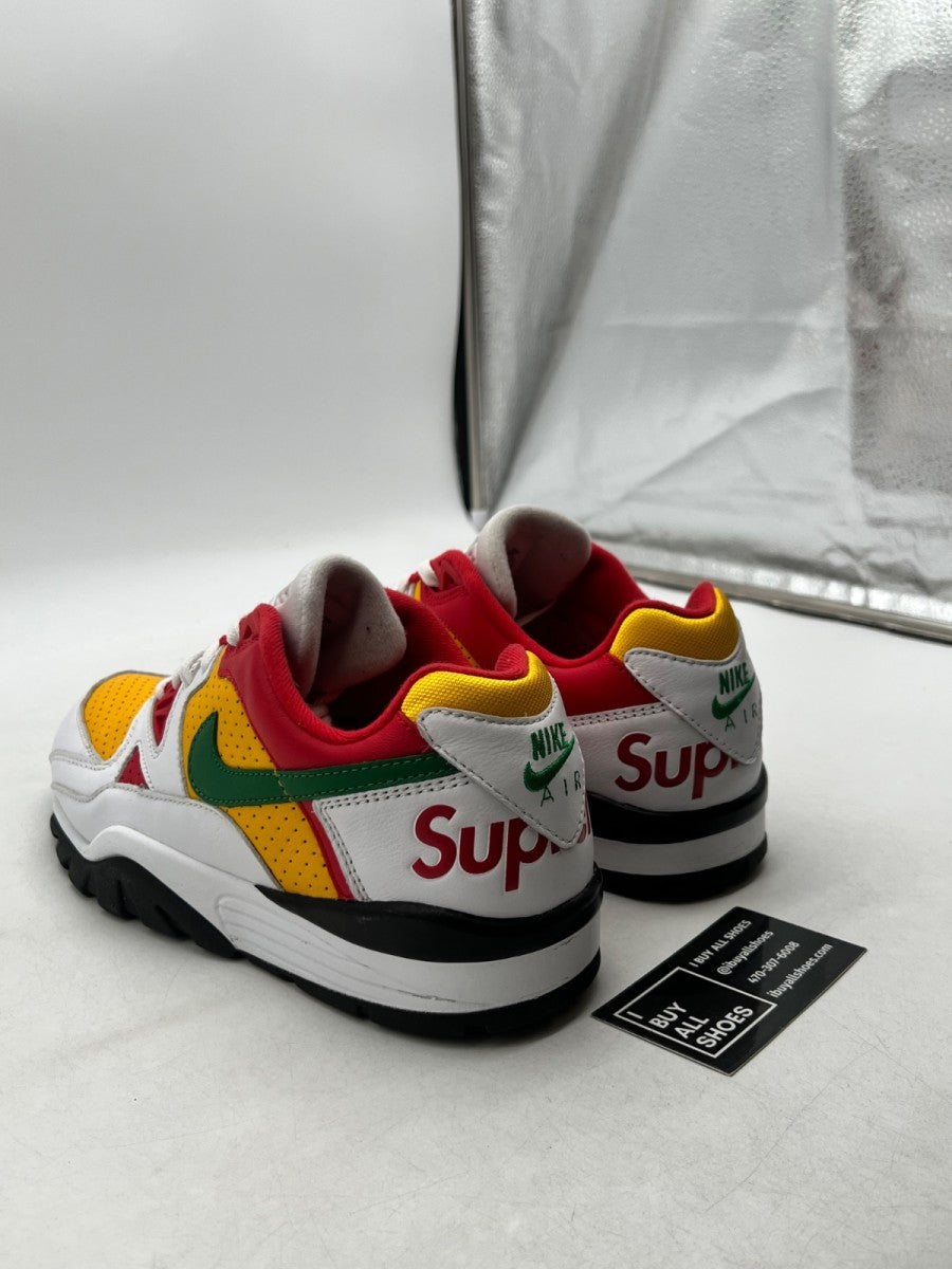Nike Cross Trainer Low Supreme White Yellow Red 10 (Lightly Worn Pre-Owned) - Image 4