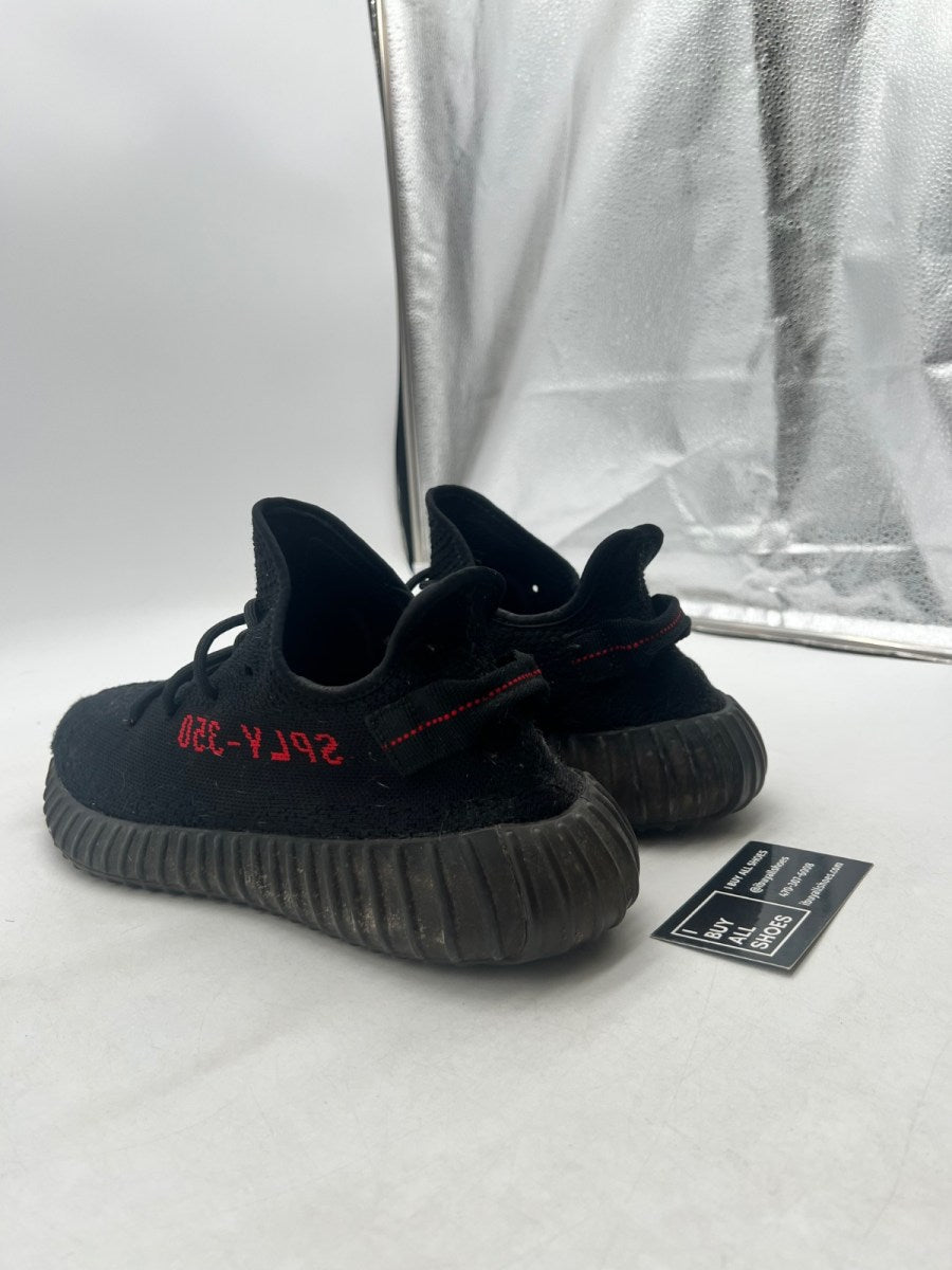 adidas Yeezy Boost 350 V2 Black Red 12 (Moderately Worn Pre-Owned) - Image 4