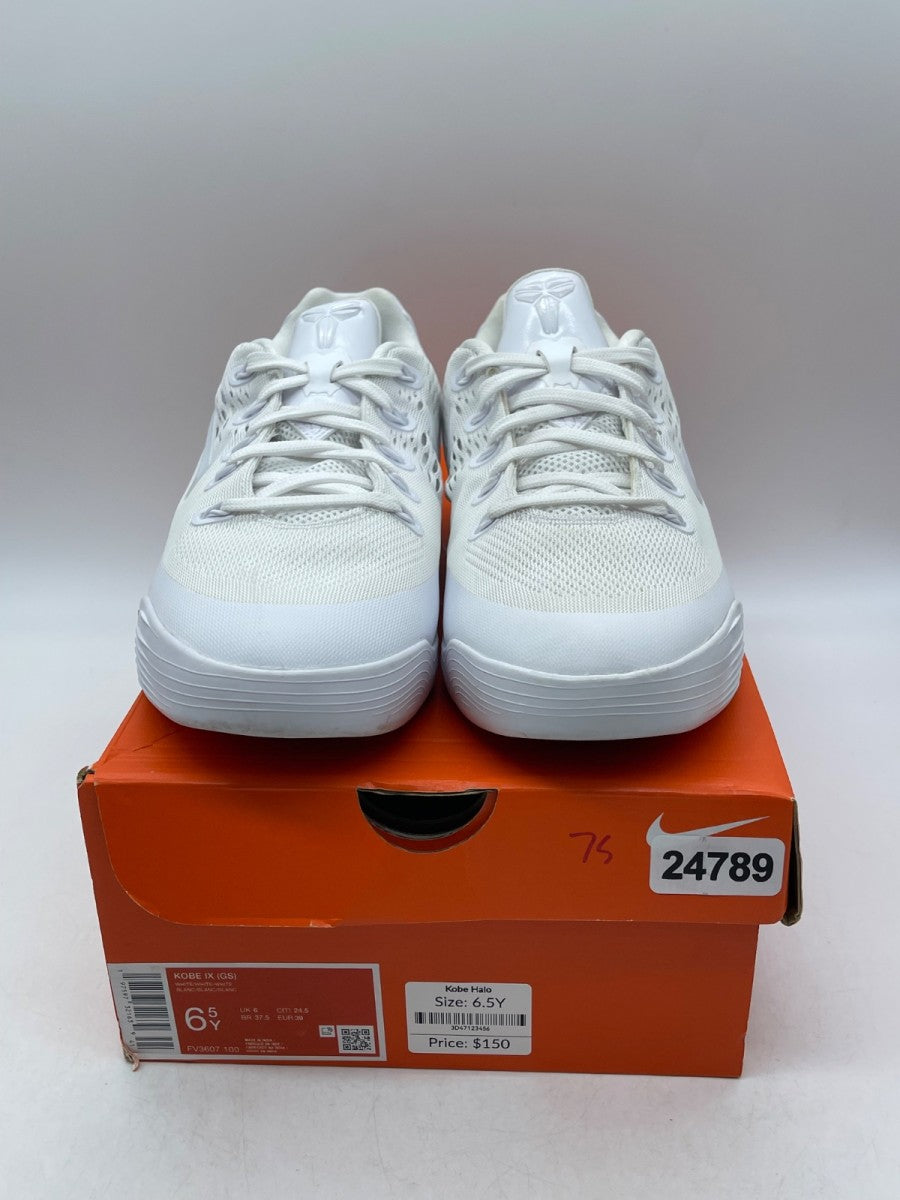 Nike Kobe 9 Elite Protro Halo (GS) 6.5Y (Moderately Worn Pre-Owned)NikeWhite/White/White - Image 2