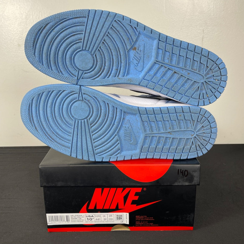 Jordan 1 Retro High OG University Blue 10.5 (Moderately Worn Pre-Owned)JordanWhite/University Blue-Black - Image 5