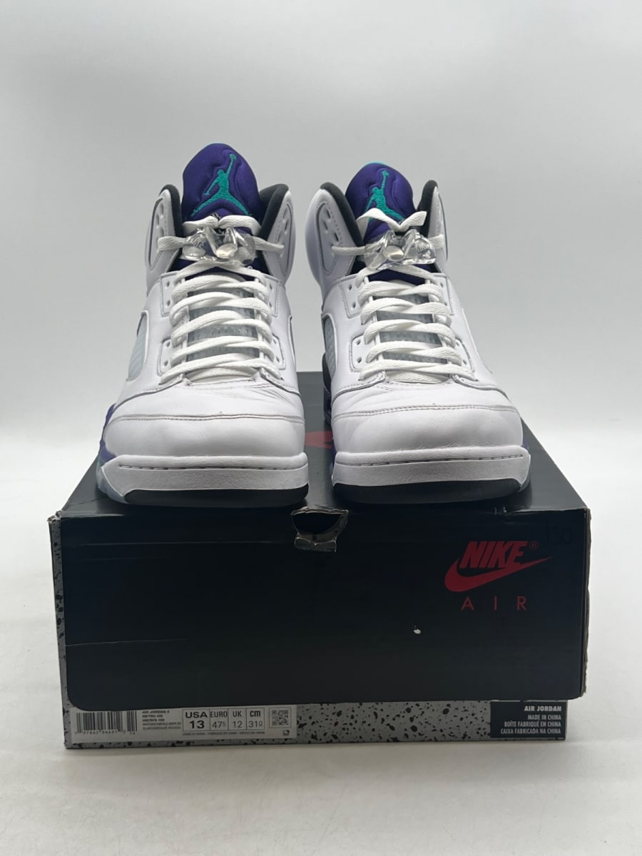 Jordan 5 Retro Grape (2025) 13 (Lightly Worn Pre-Owned) - Image 2