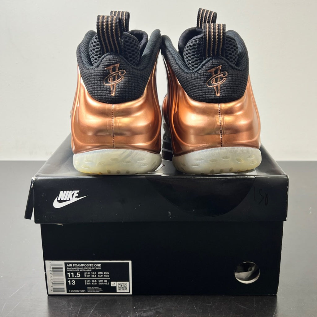 Nike Air Foamposite One Copper (2024) 11.5 (Lightly Worn Pre-Owned)NikeBlack/Metallic Copper/Off Noir - Image 4