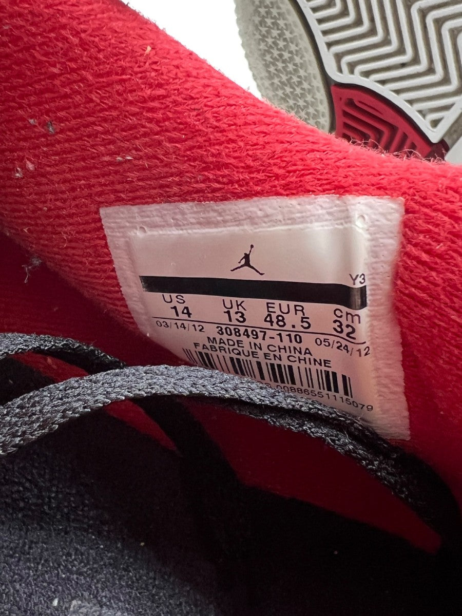 Jordan 4 Retro Fire Red (2012) 14 (Heavily Worn Pre-Owned) - Image 8
