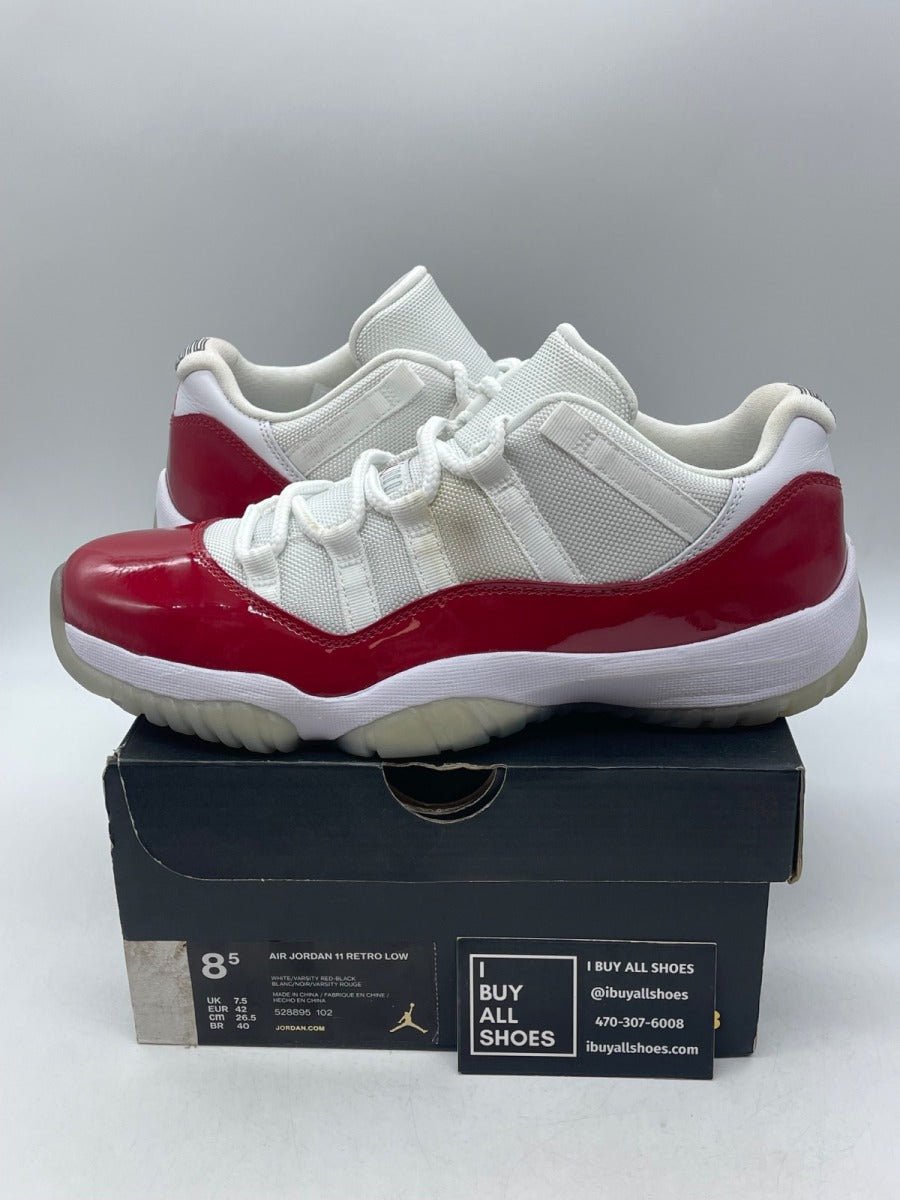 Jordan 11 Retro Low Cherry (2016) 8.5 (Moderately Worn Pre-Owned)