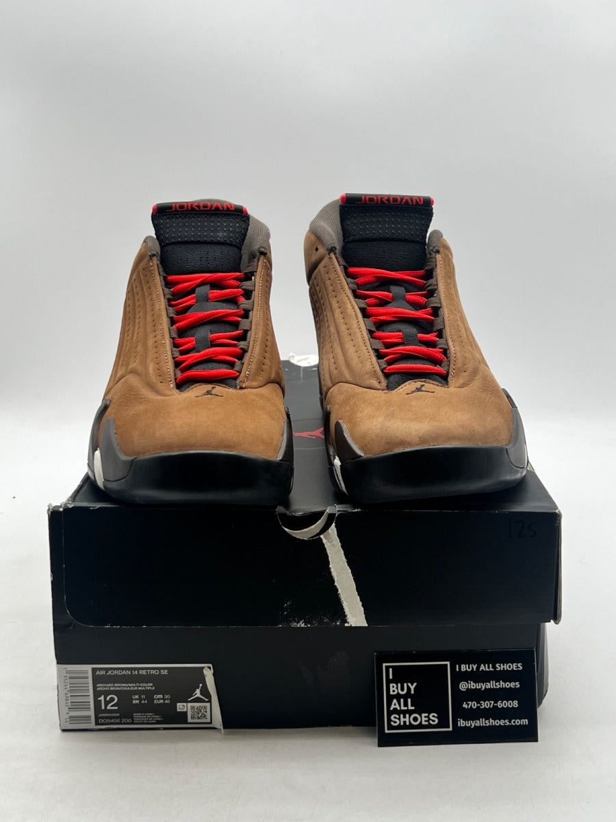 Jordan 14 Retro Winterized Archaeo Brown 12 (Lightly Worn Pre-Owned) - Image 2