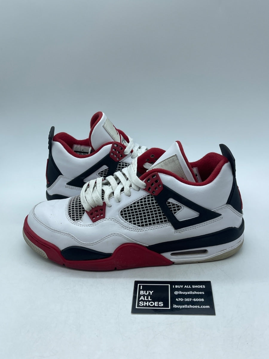 Jordan 4 Retro Fire Red (2012) 9.5 (Heavily Worn Pre-Owned) - Image 1