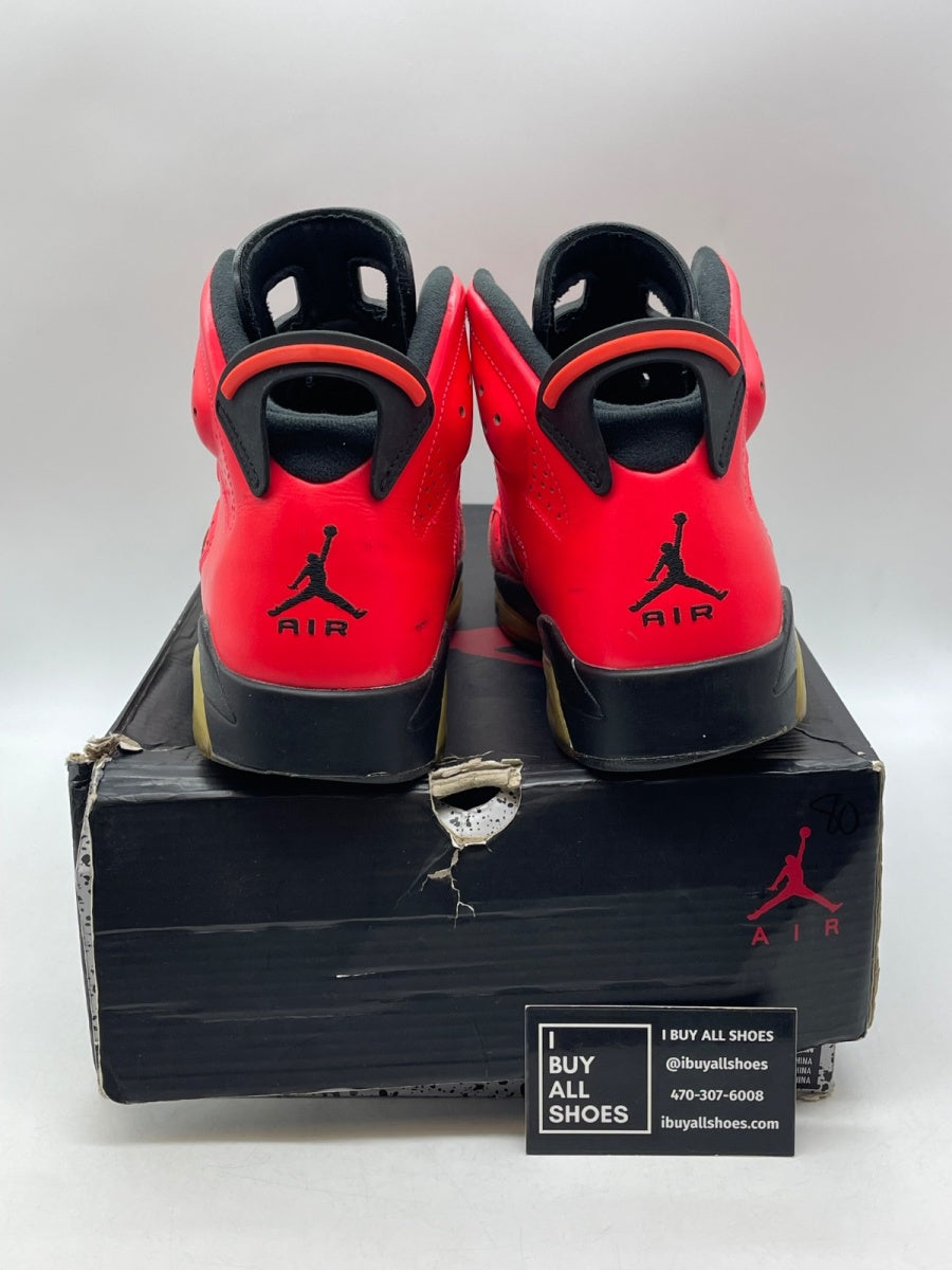 Jordan 6 Retro Infrared 23 (Toro) 9.5 (Heavily Worn Pre-Owned) - Image 3