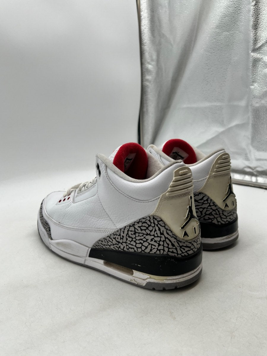 Jordan 3 Retro White Cement (2011) 11.5 (Heavily Worn Pre-Owned) - Image 3