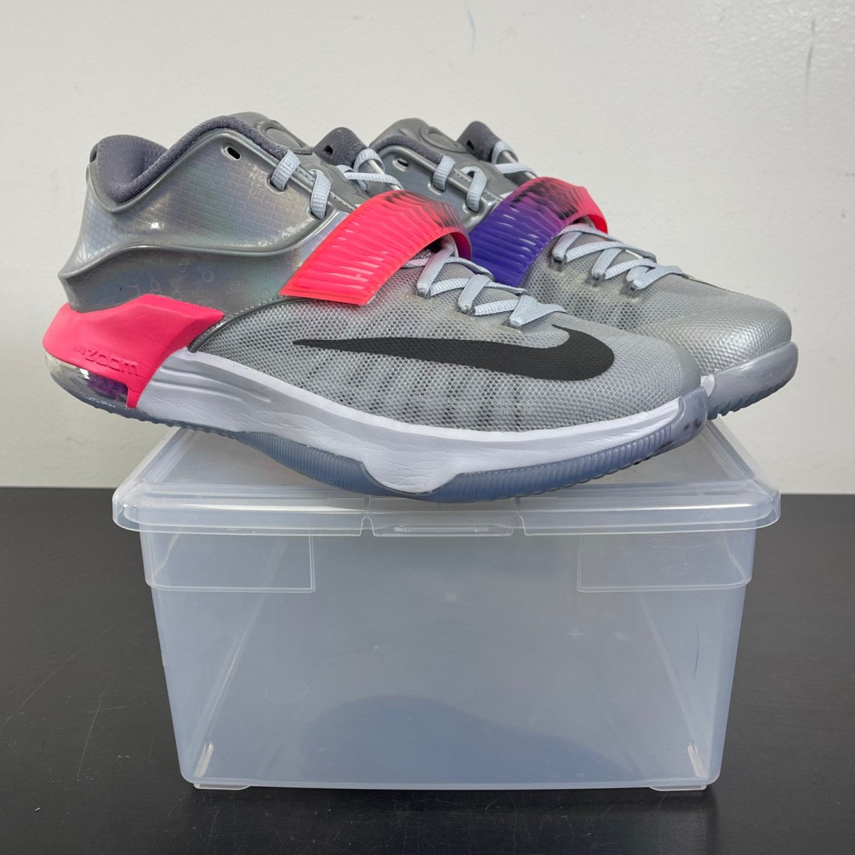 Nike KD 7 All-Star 10.5 (Moderately Worn Pre-Owned)NikePure Platinum/Multi-Color-Black - Image 1