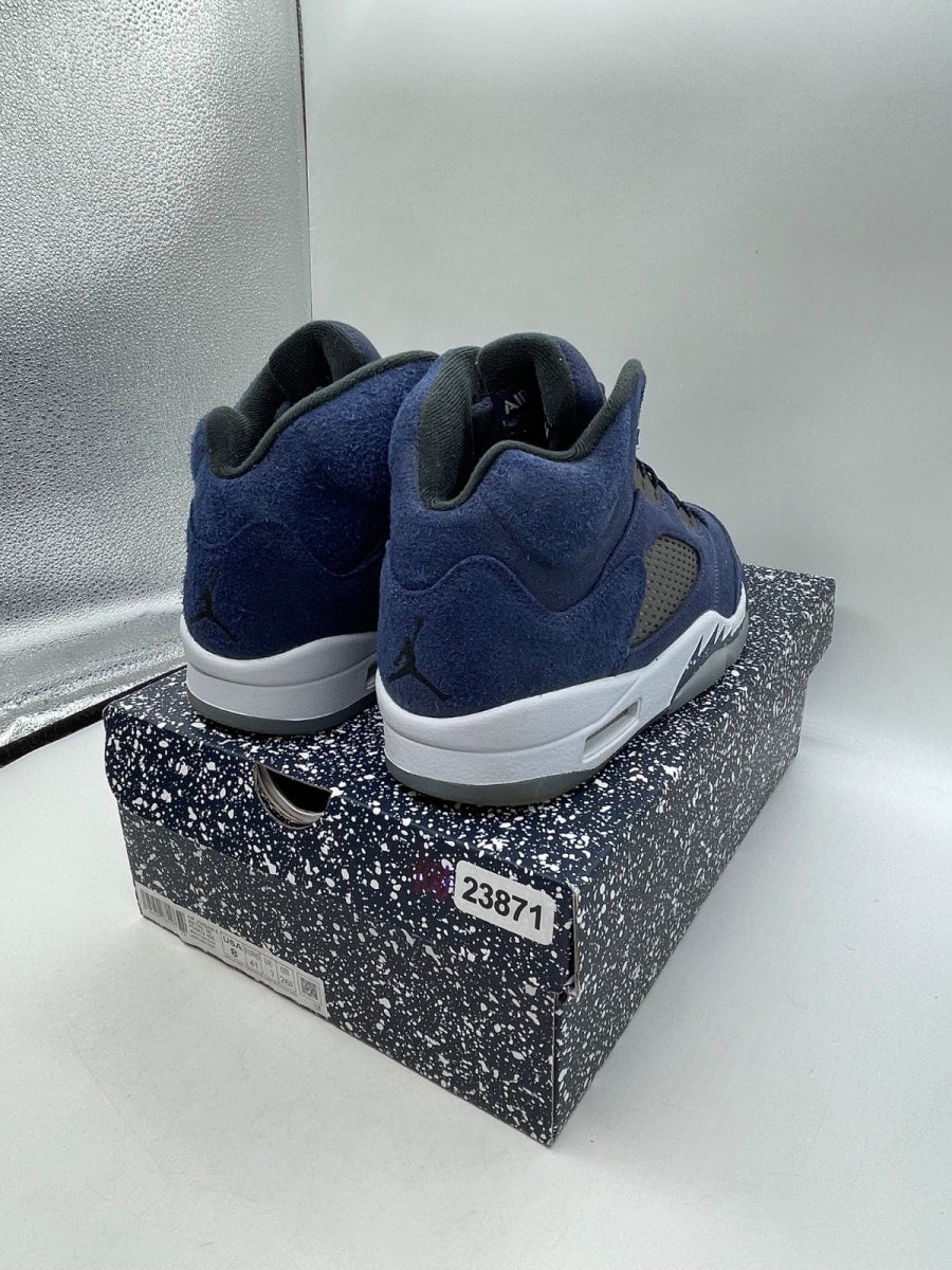Jordan 5 Retro Midnight Navy 8 (Moderately Worn Pre-Owned)JordanMidnight Navy/Black/Football Grey - Image 5