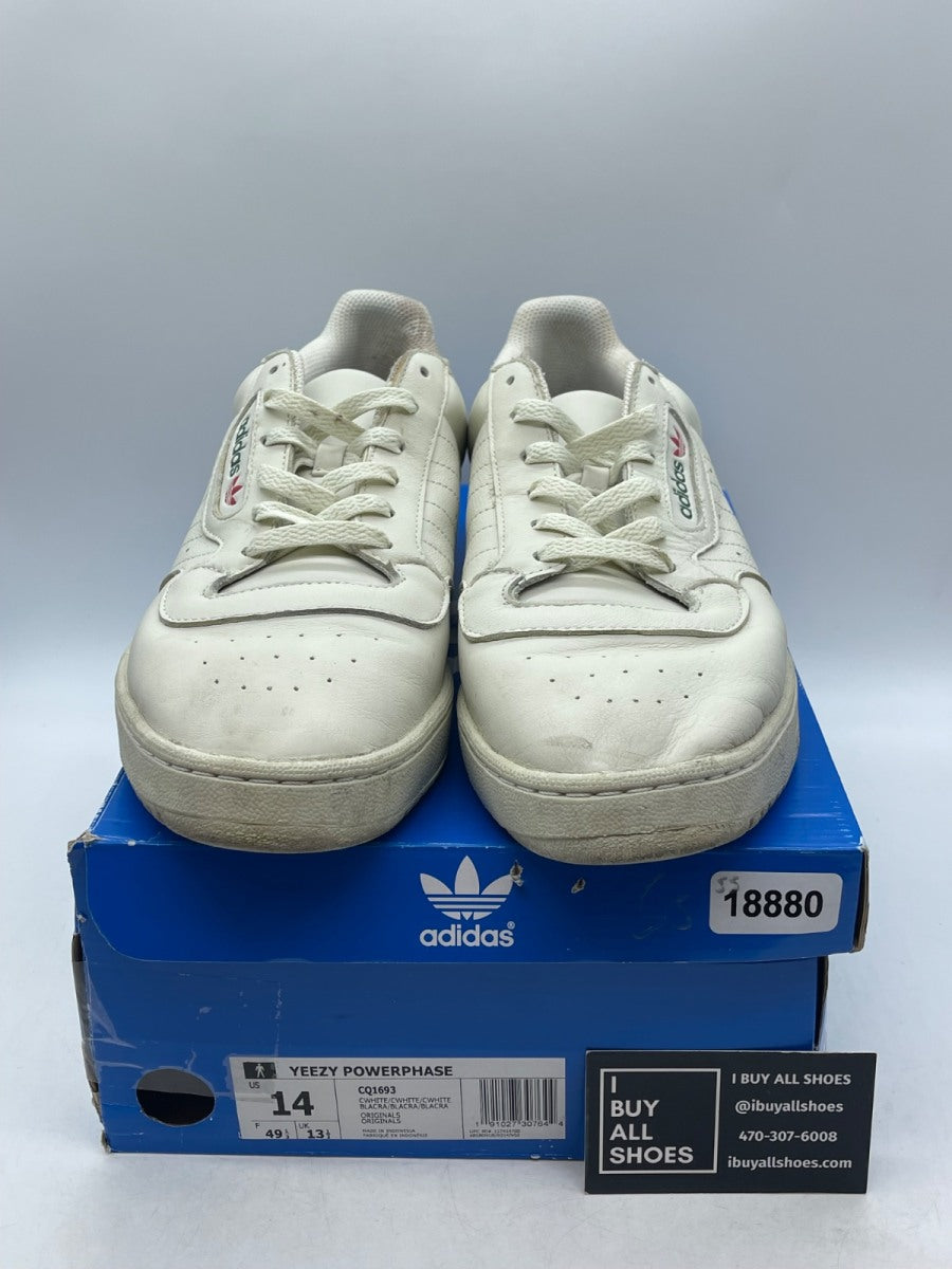 adidas Yeezy Powerphase Calabasas Core White 14 (Moderately Worn Pre-Owned) - Image 2