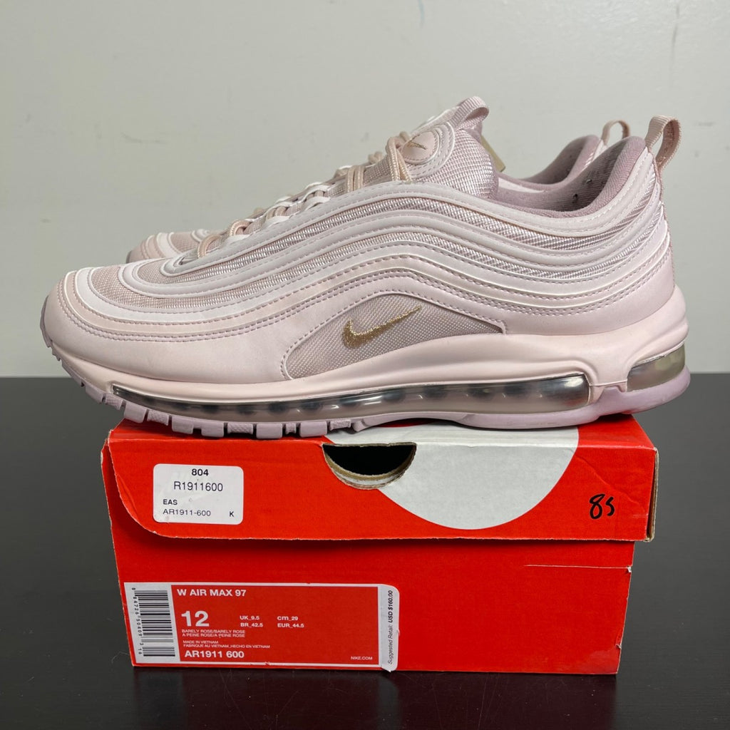 Nike Air Max 97 Barely Rose (Women's) 12W (Moderately Worn Pre-Owned)NikeBarely Rose/Barely Rose - Image 3