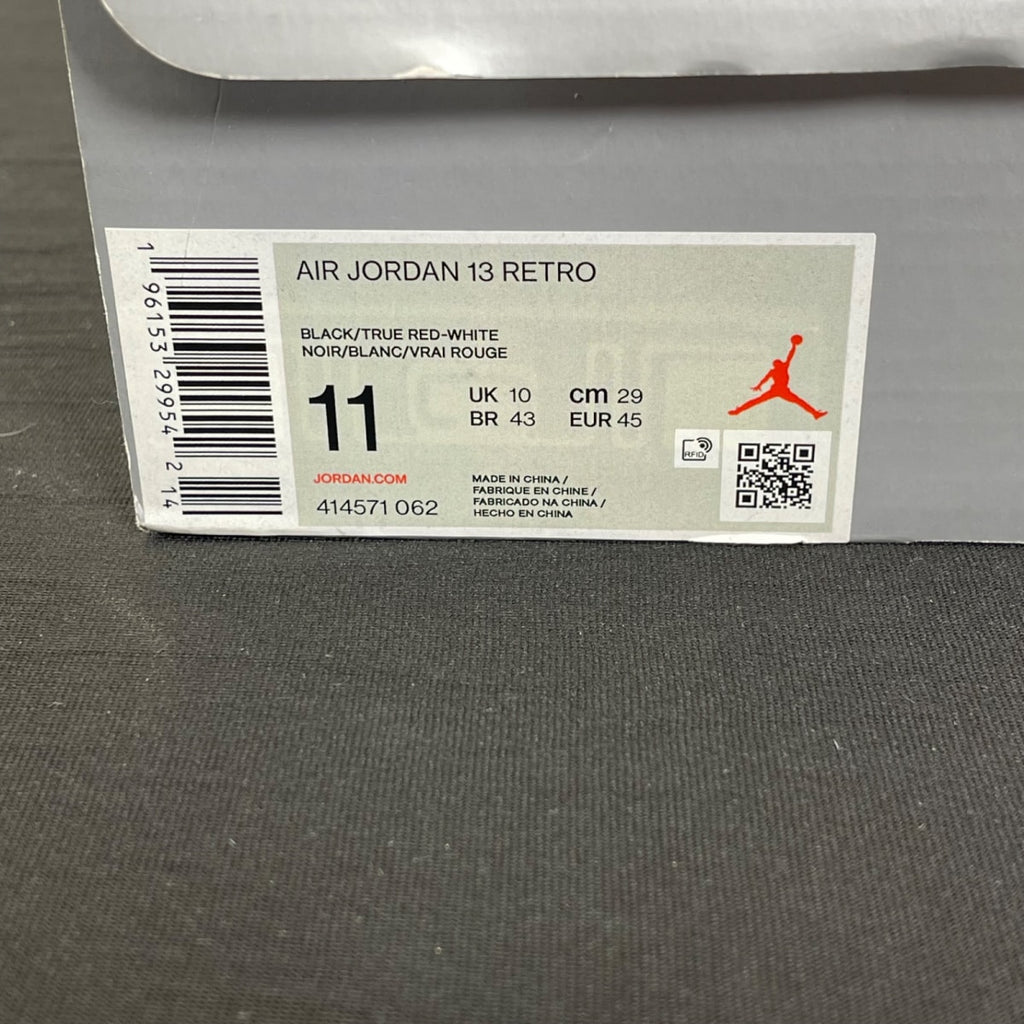 Jordan 13 Retro Playoffs (2023) 11 (Moderately Worn Pre-Owned)JordanBlack/Varsity Red-White-Vibrant Yellow - Image 7