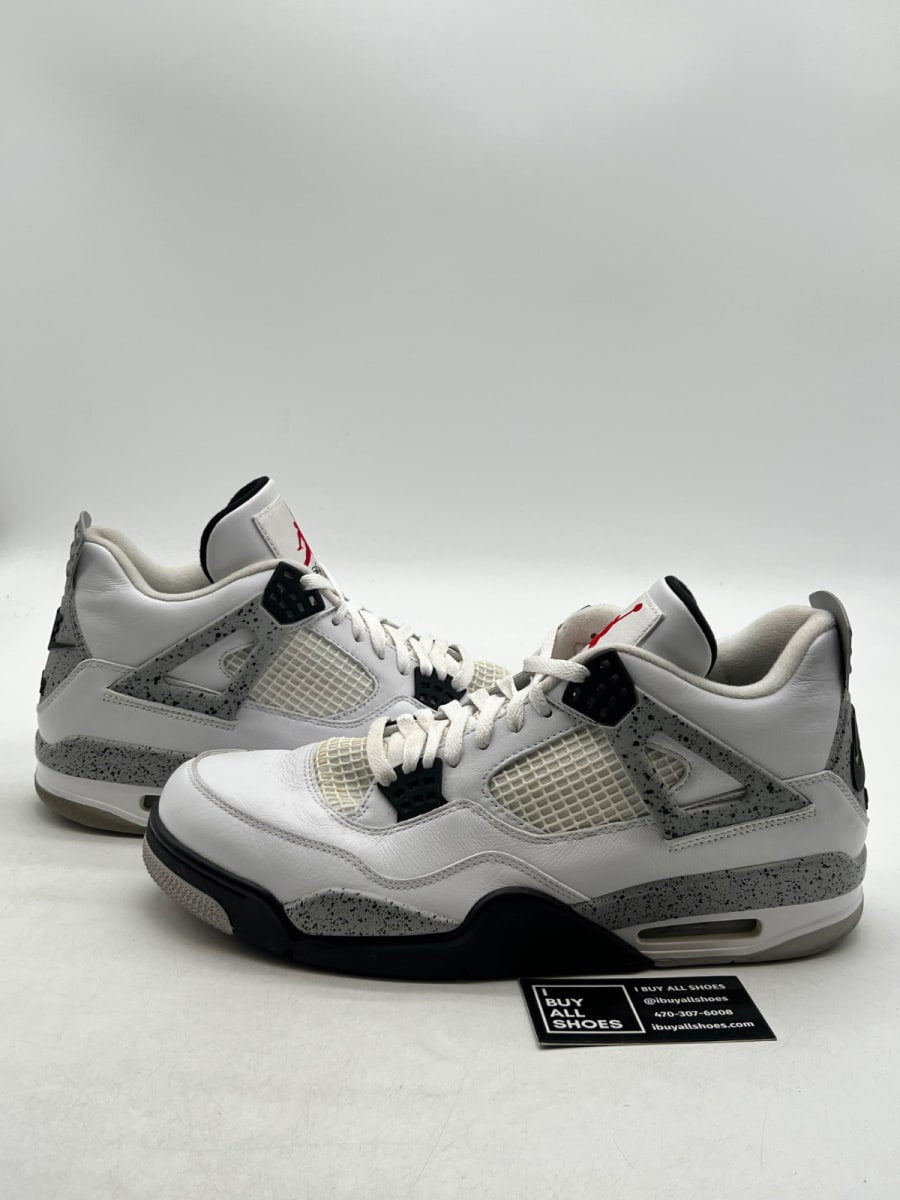Jordan 4 Retro White Cement (2016) 12 (Moderately Worn Pre-Owned) - Image 1
