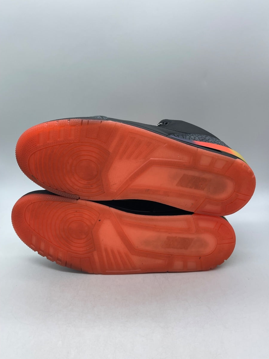 Jordan 3 Retro J Balvin Rio 15 (Moderately Worn Pre-Owned)JordanBlack/Solar Flare/Total Crimson Abyss - Image 7