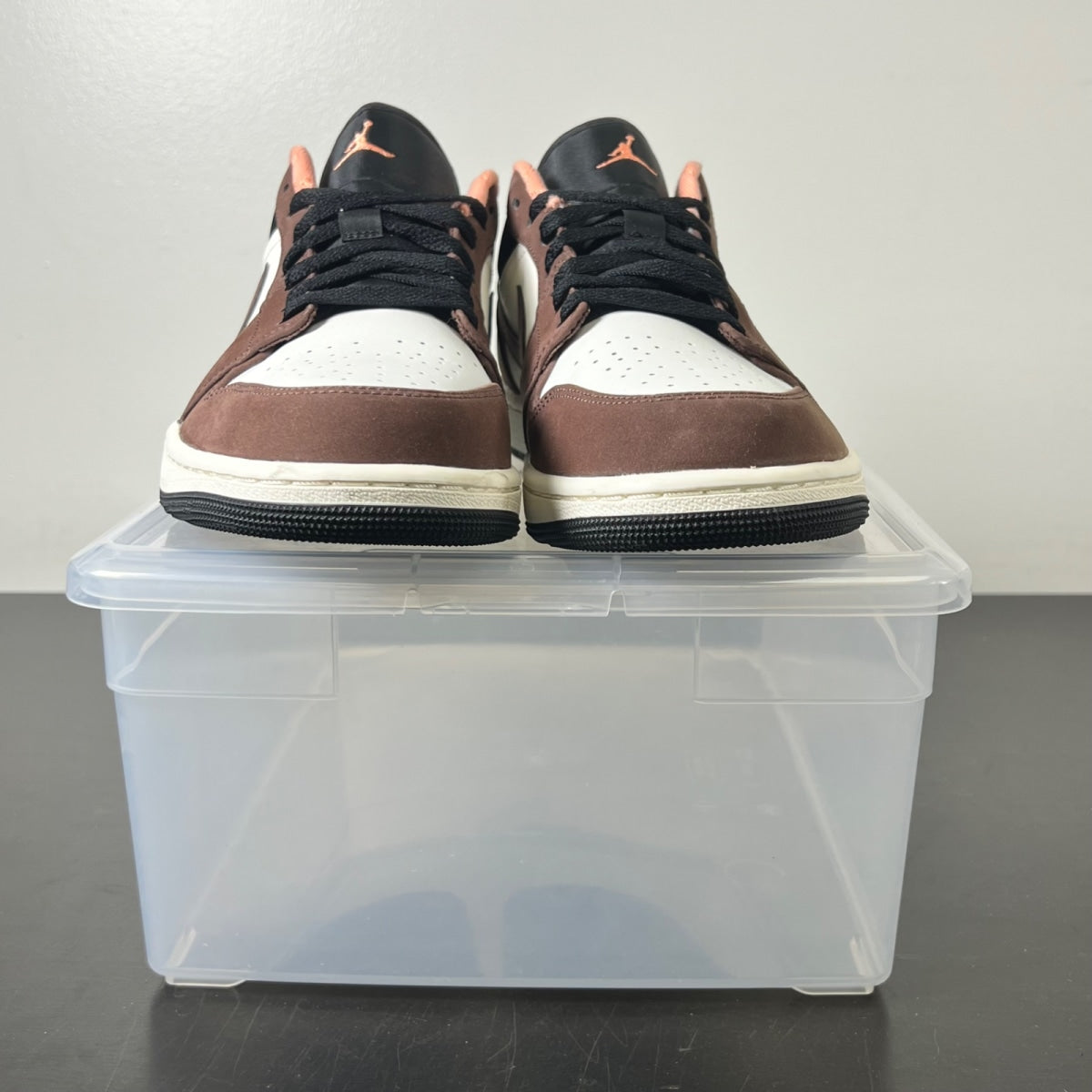 Jordan 1 Low Mocha 10 (Lightly Worn Pre-Owned)JordanLight Chocolate/Crimson Bliss-Black-Sail - Image 2