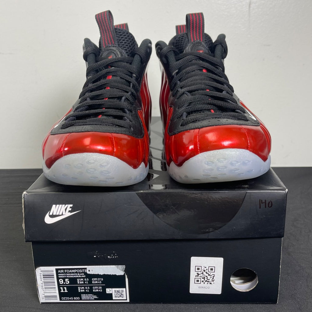 Nike Air Foamposite One Metallic Red (2023) 9.5 (Moderately Worn Pre-Owned)NikeVarsity Red/Black-White - Image 2